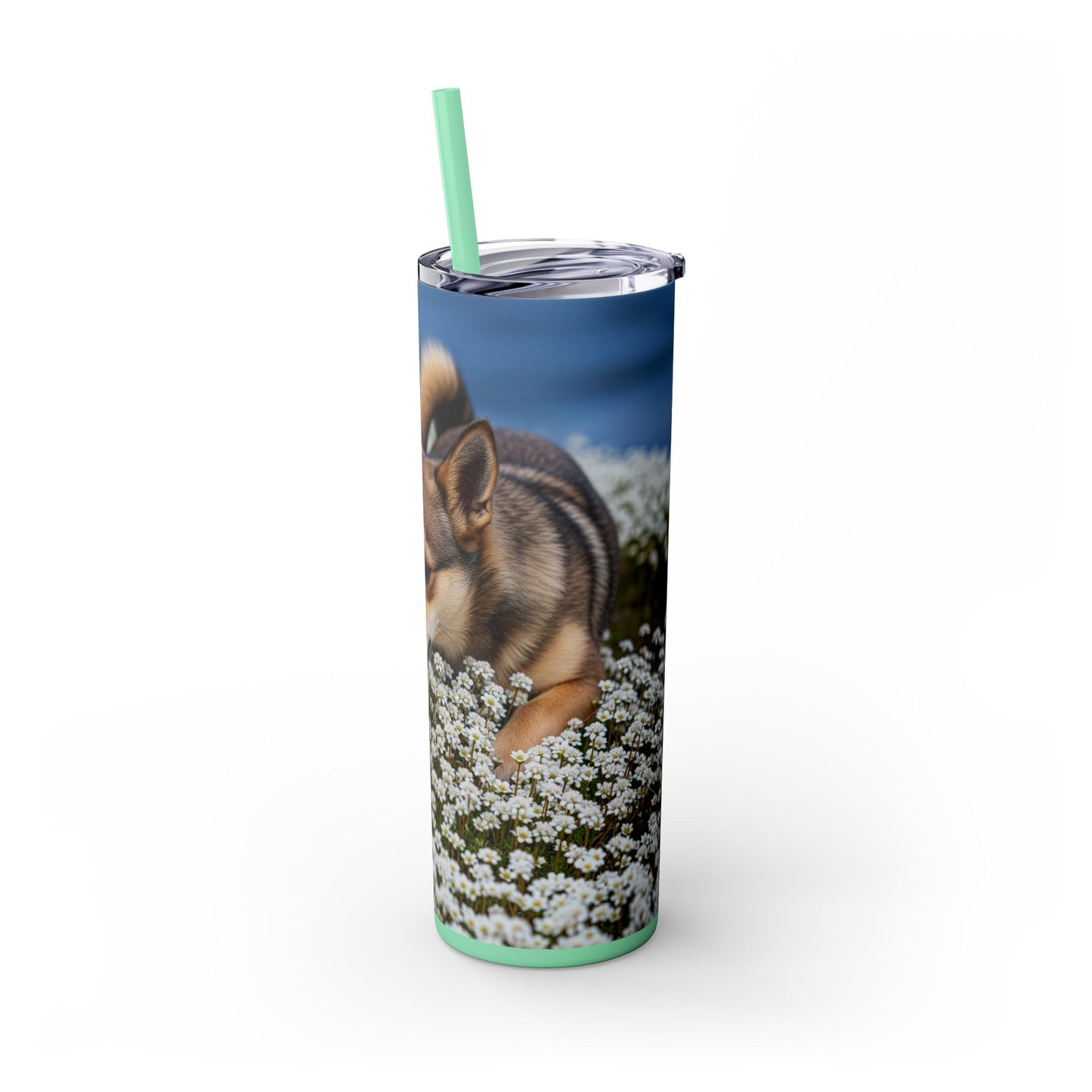 Norwegian Lundehund Tumbler with Straw, 20oz