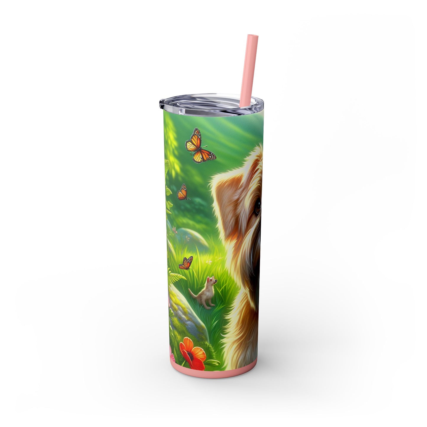 Glen of Imaal Terrier Tumbler with Straw, 20oz