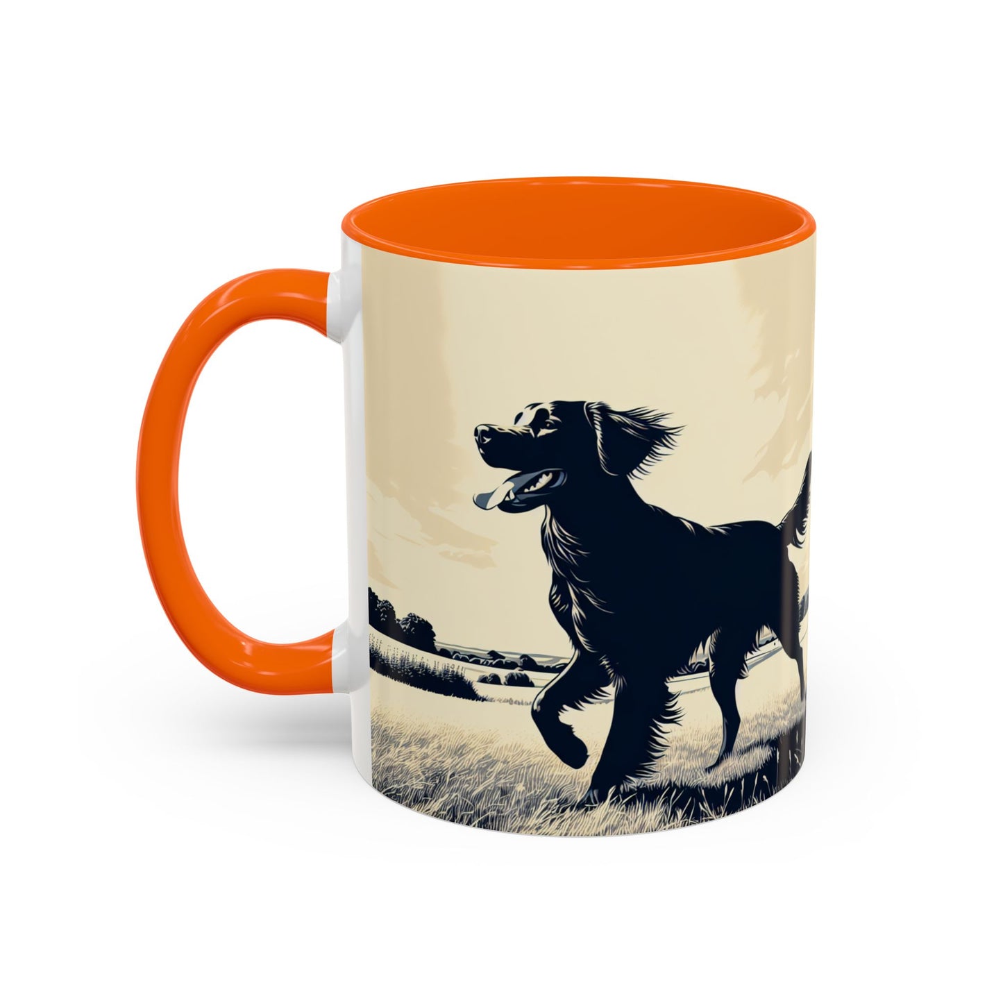 Flat Coated Retriever Accent Coffee Mug - Perfect Gift for Dog Lovers