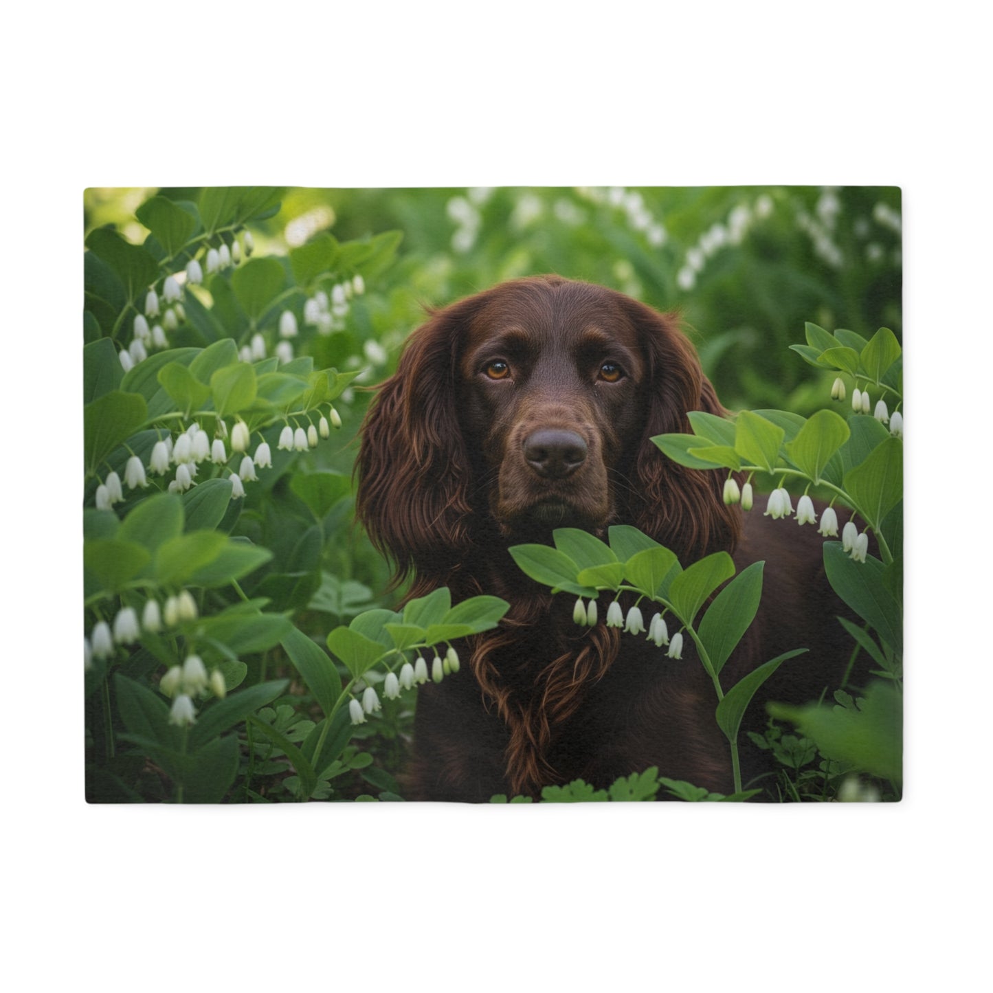 Field Spaniel Sweatshirt Blanket