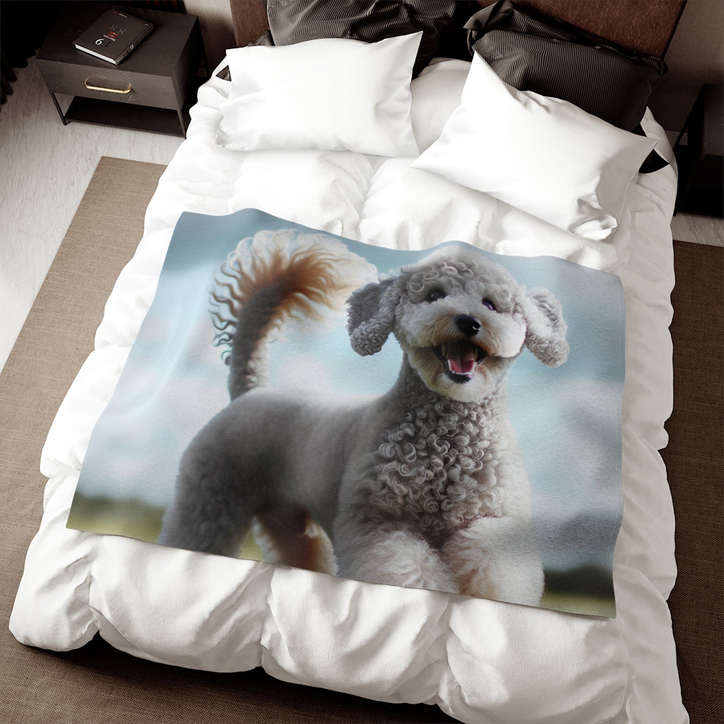 Bedlington Terrier Sweatshirt Blanket