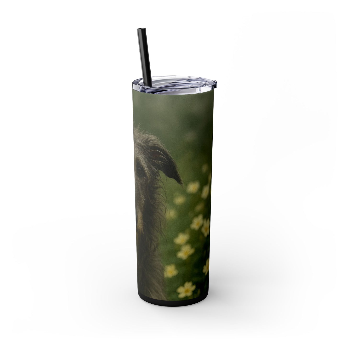 Scottish Deerhound Tumbler with Straw, 20oz