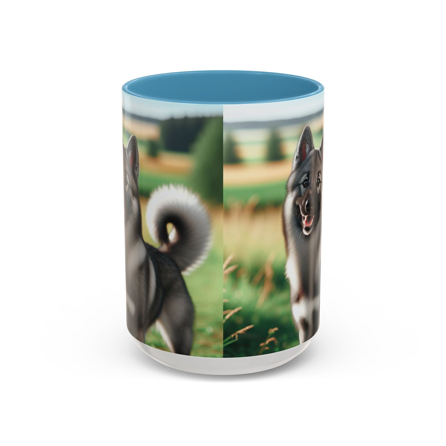 Norwegian Elkhound Accent Coffee Mug - Perfect Gift for Dog Lovers