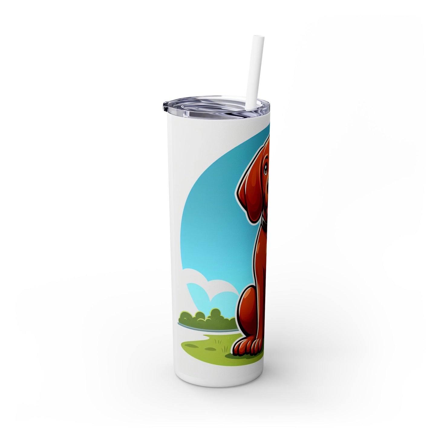 Redbone Coonhound Tumbler with Straw, 20oz