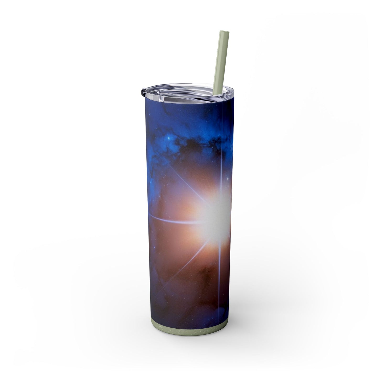 North Star Skinny Tumbler with Straw, 20oz