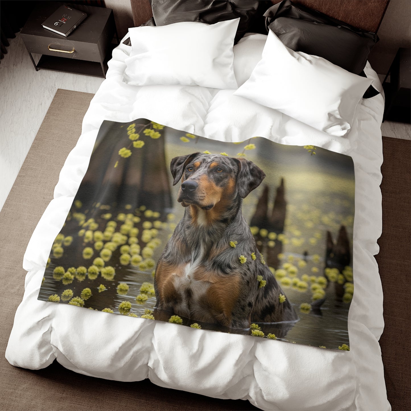 Catahoula Leopard Dog Sweatshirt Blanket