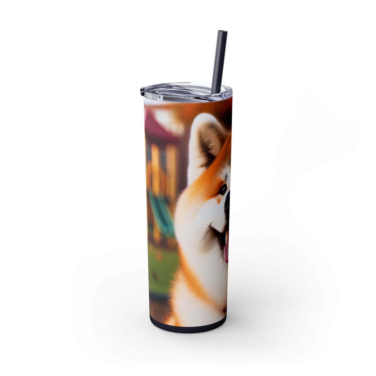 Japanese Akitainu Tumbler with Straw, 20oz