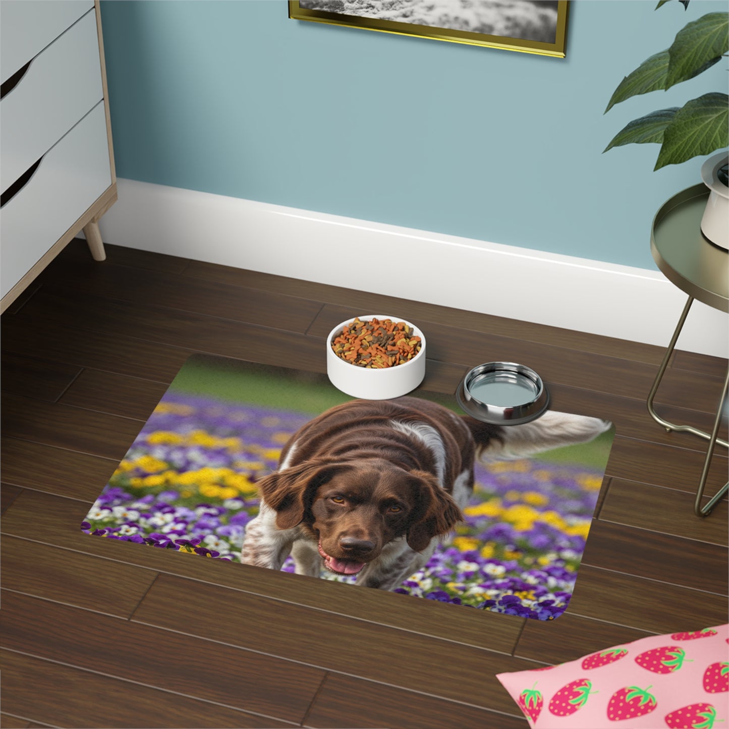 Pet Food Mat (12x18) - Large Munsterlander
