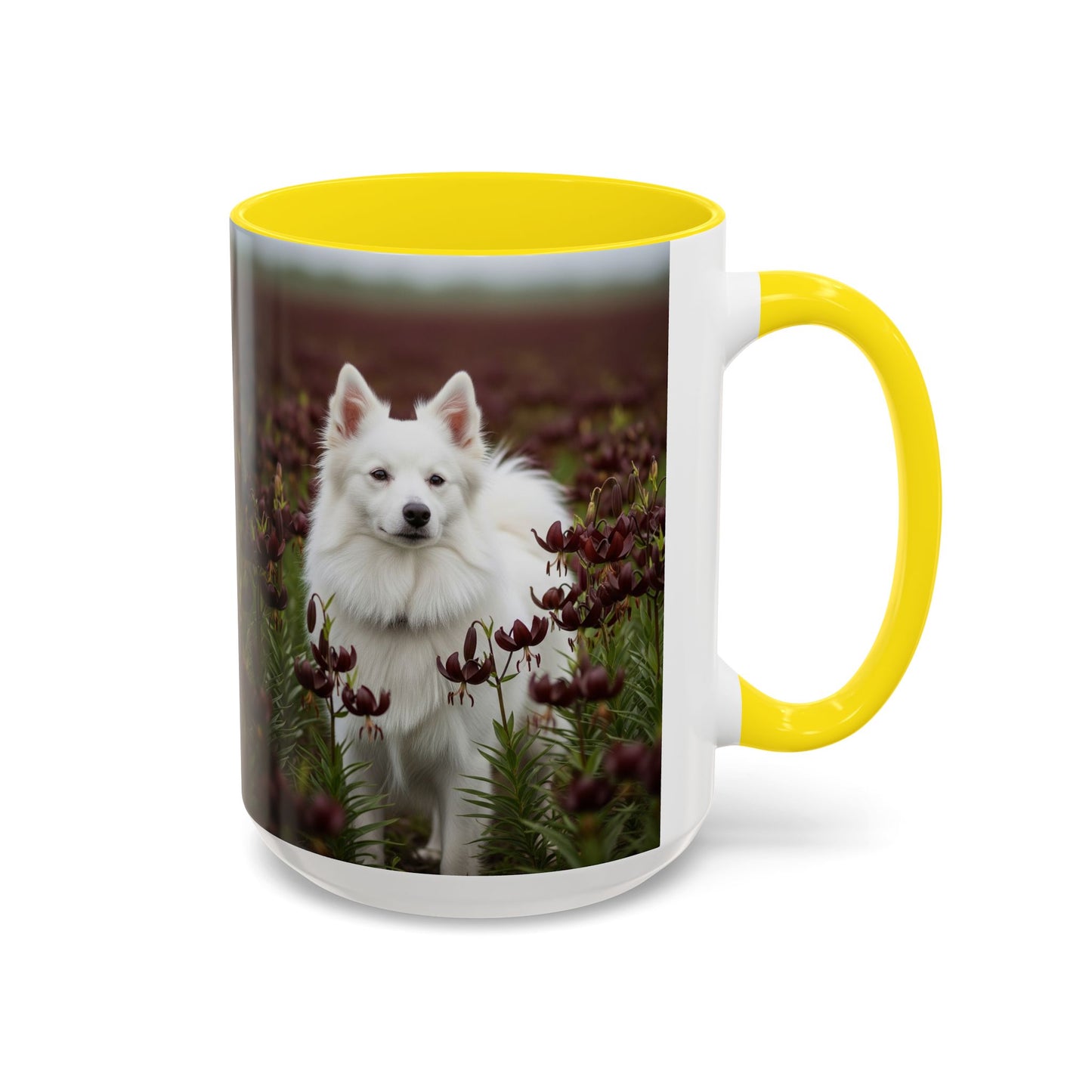 American Eskimo Dog Accent Coffee Mug - Perfect Gift for Dog Lovers