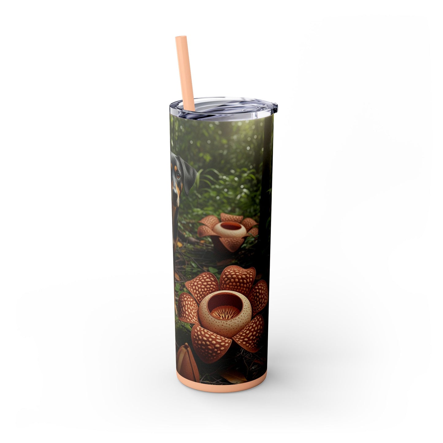 Telomian Skinny Tumbler with Straw, 20oz