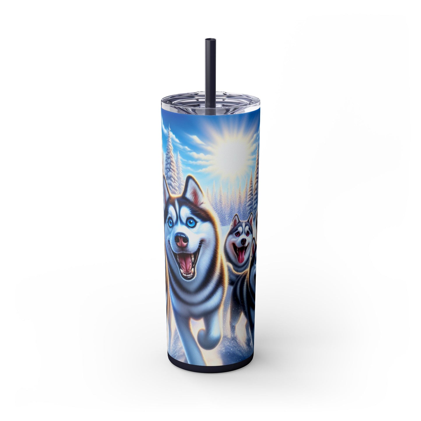 Siberian Husky Tumbler with Straw, 20oz