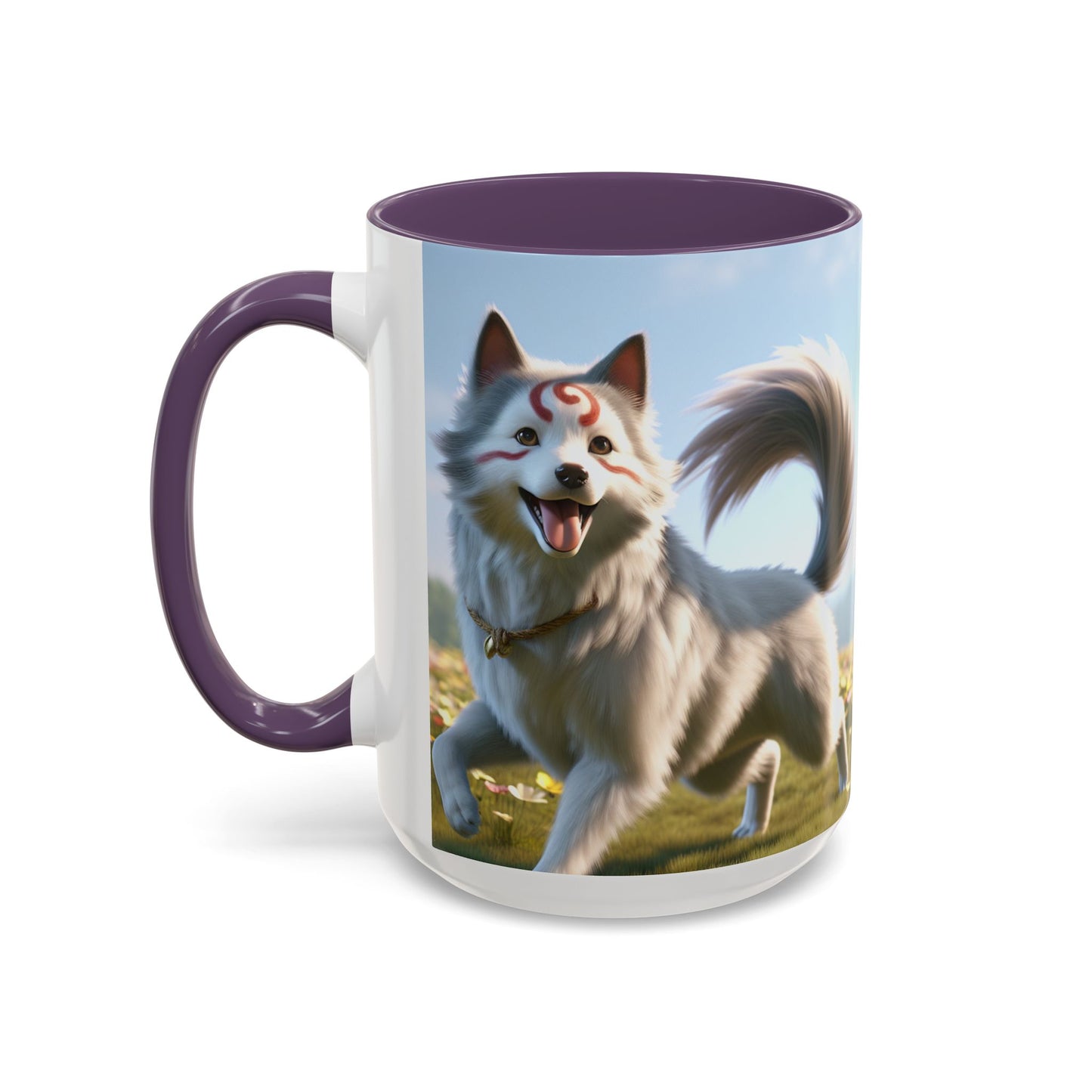 Cadabomb Okami Accent Coffee Mug - Perfect Gift for Dog Lovers