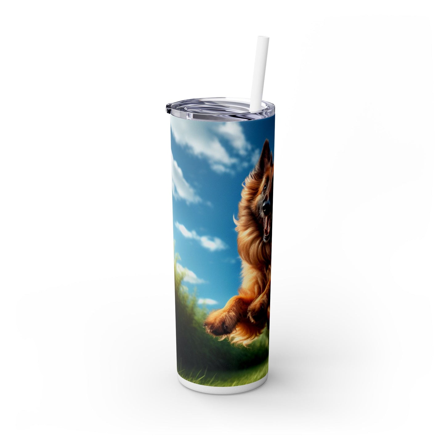 Belgian Shepherd Dog Laekenois Tumbler with Straw, 20oz