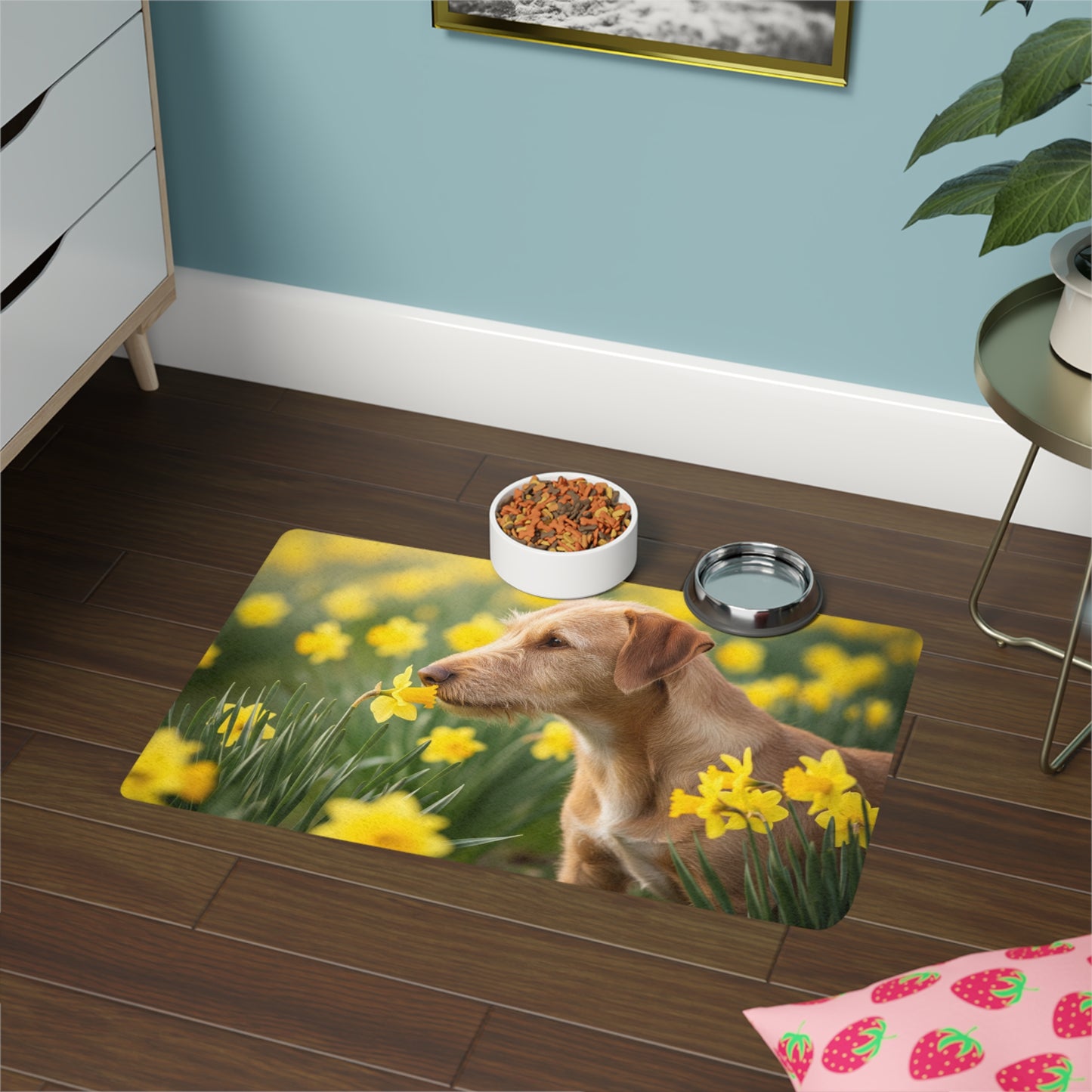 Pet Food Mat (12x18) - Portuguese Podengo Pequeno