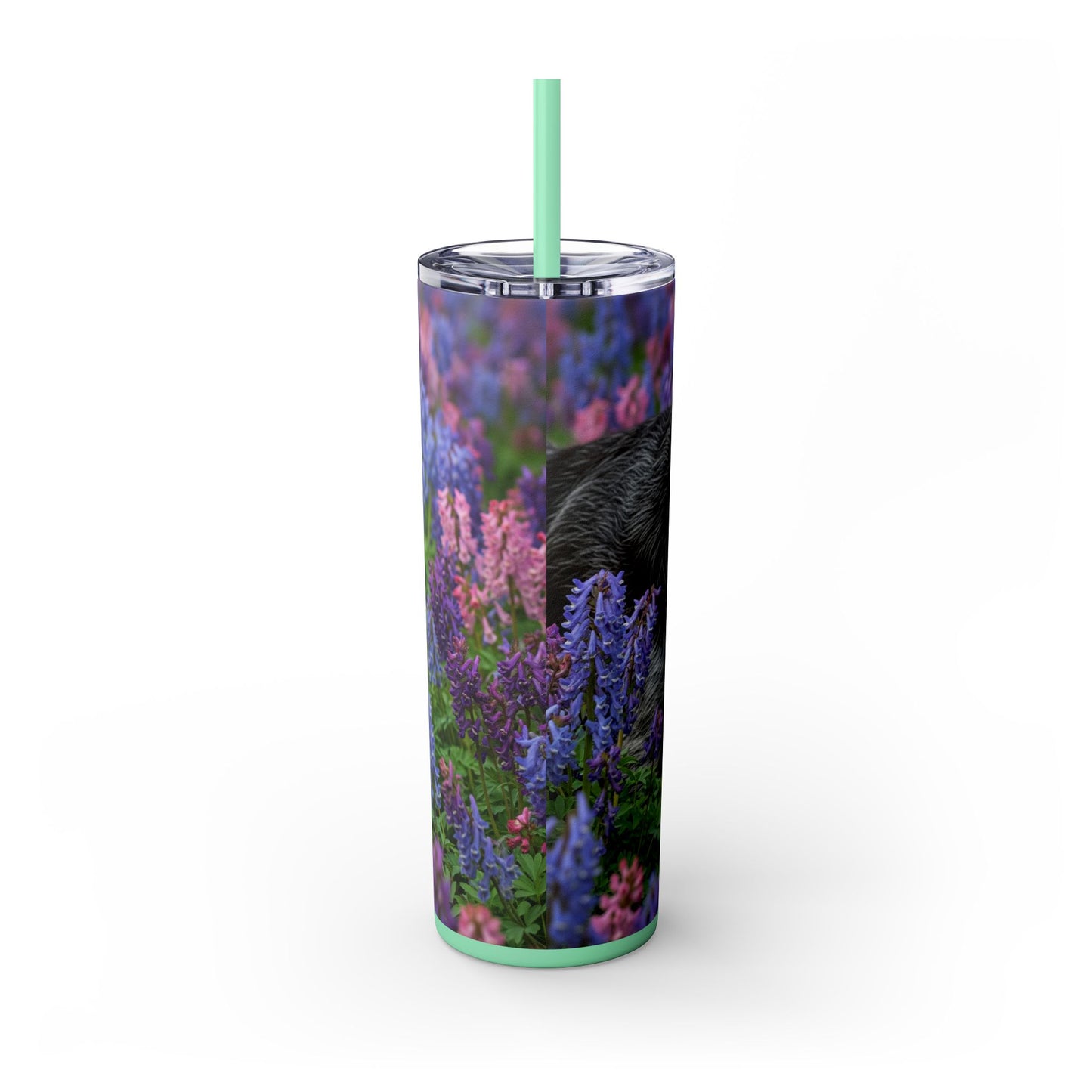 Wirehaired Slovakian Pointer Skinny Tumbler with Straw, 20oz