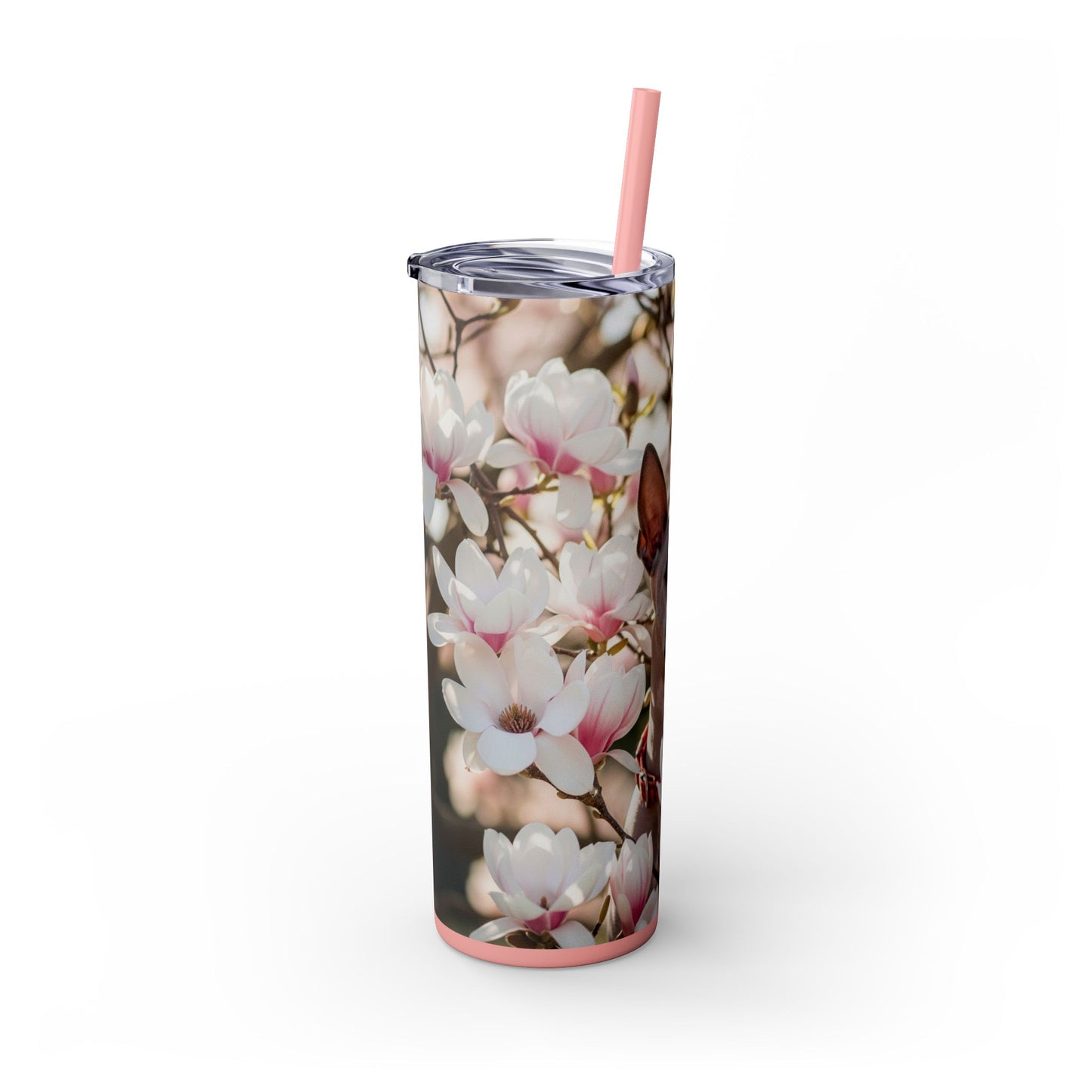 American Hairless Terrier Skinny Tumbler with Straw, 20oz