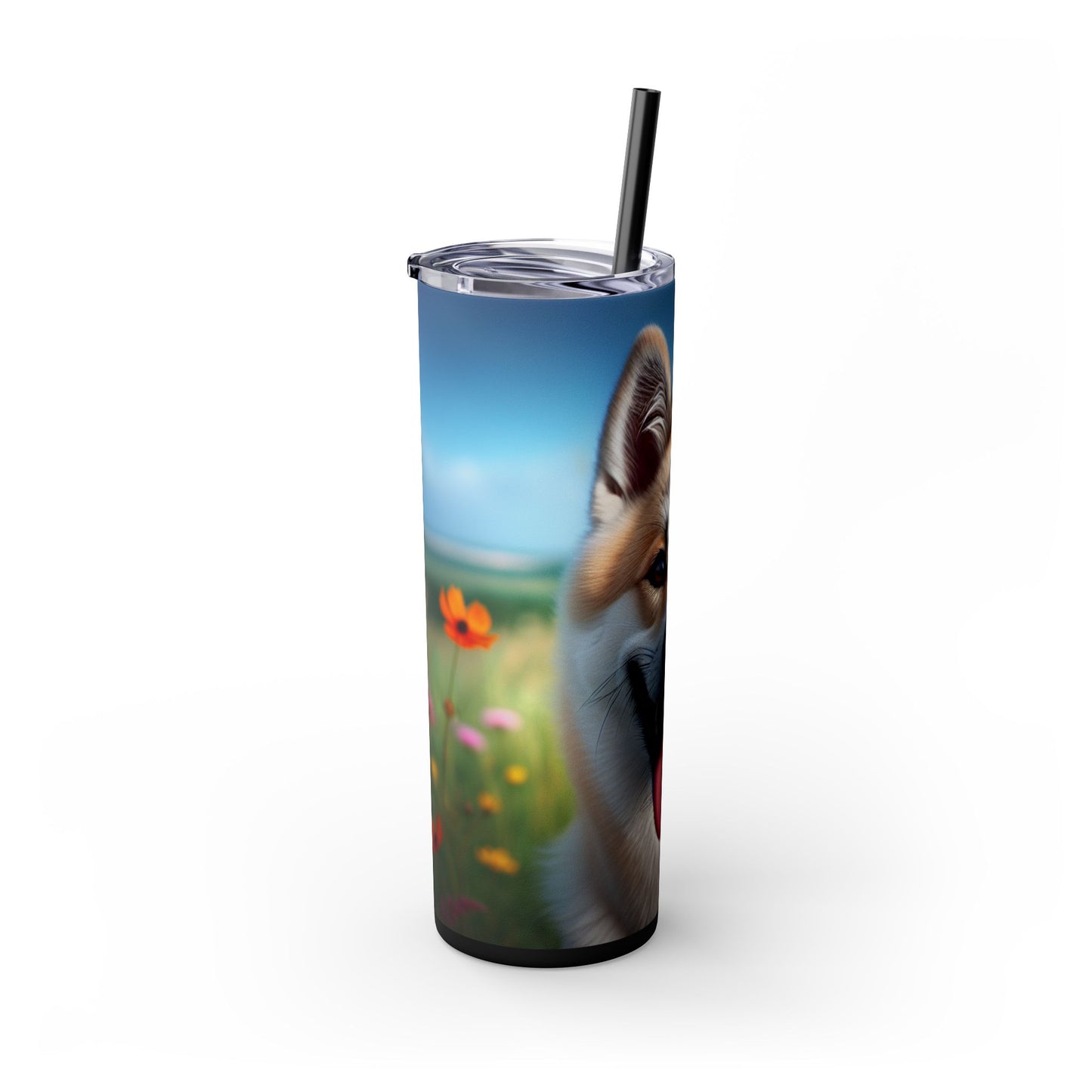 Canaan Dog Tumbler with Straw, 20oz