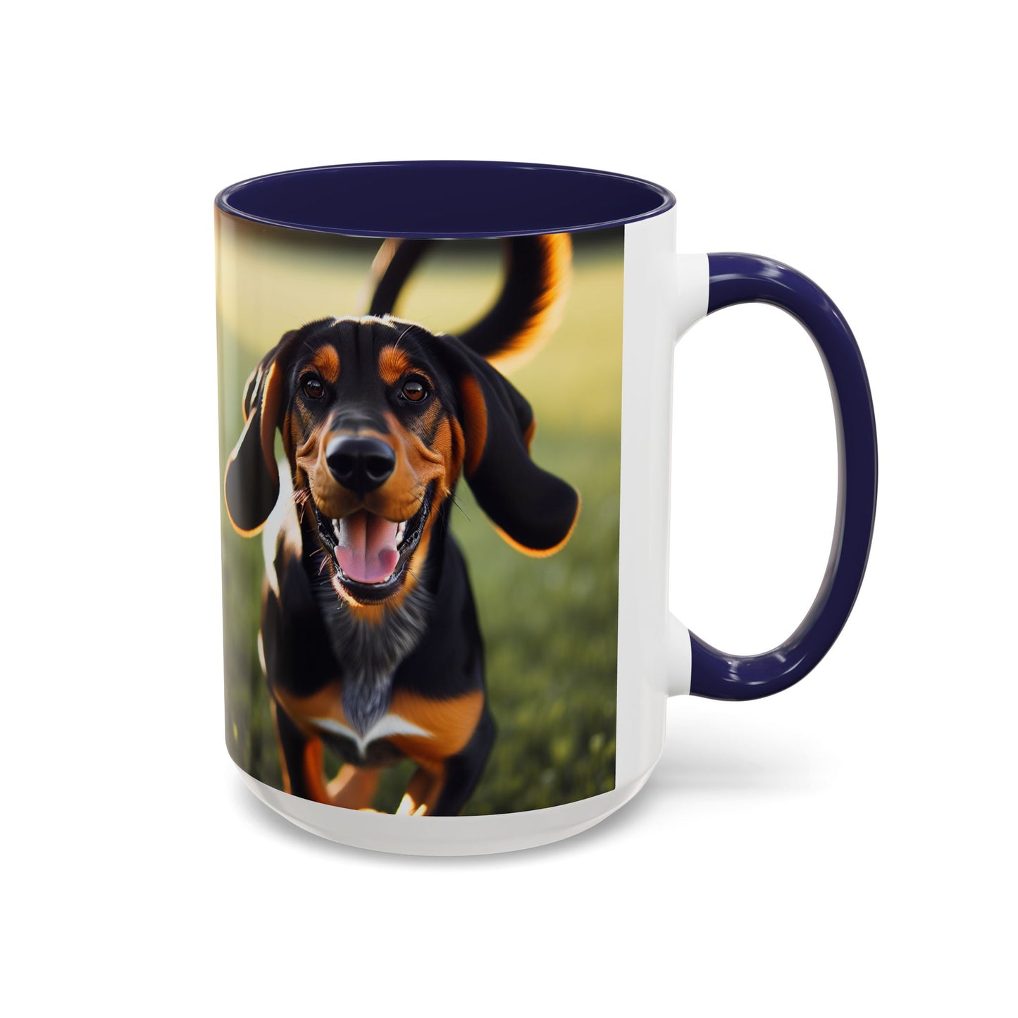 Black and Tan Coonhound Accent Coffee Mug - Perfect Gift for Dog Lovers