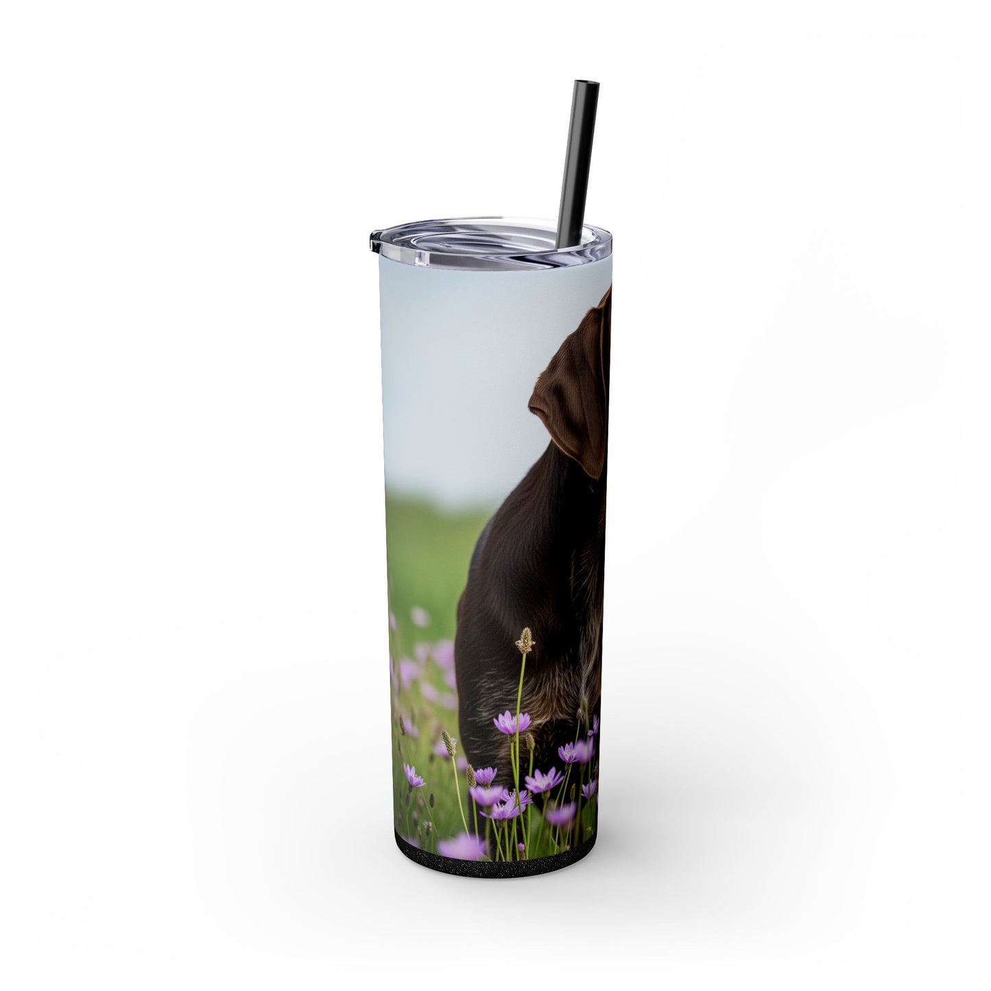 German Wirehaired Pointer Tumbler with Straw, 20oz