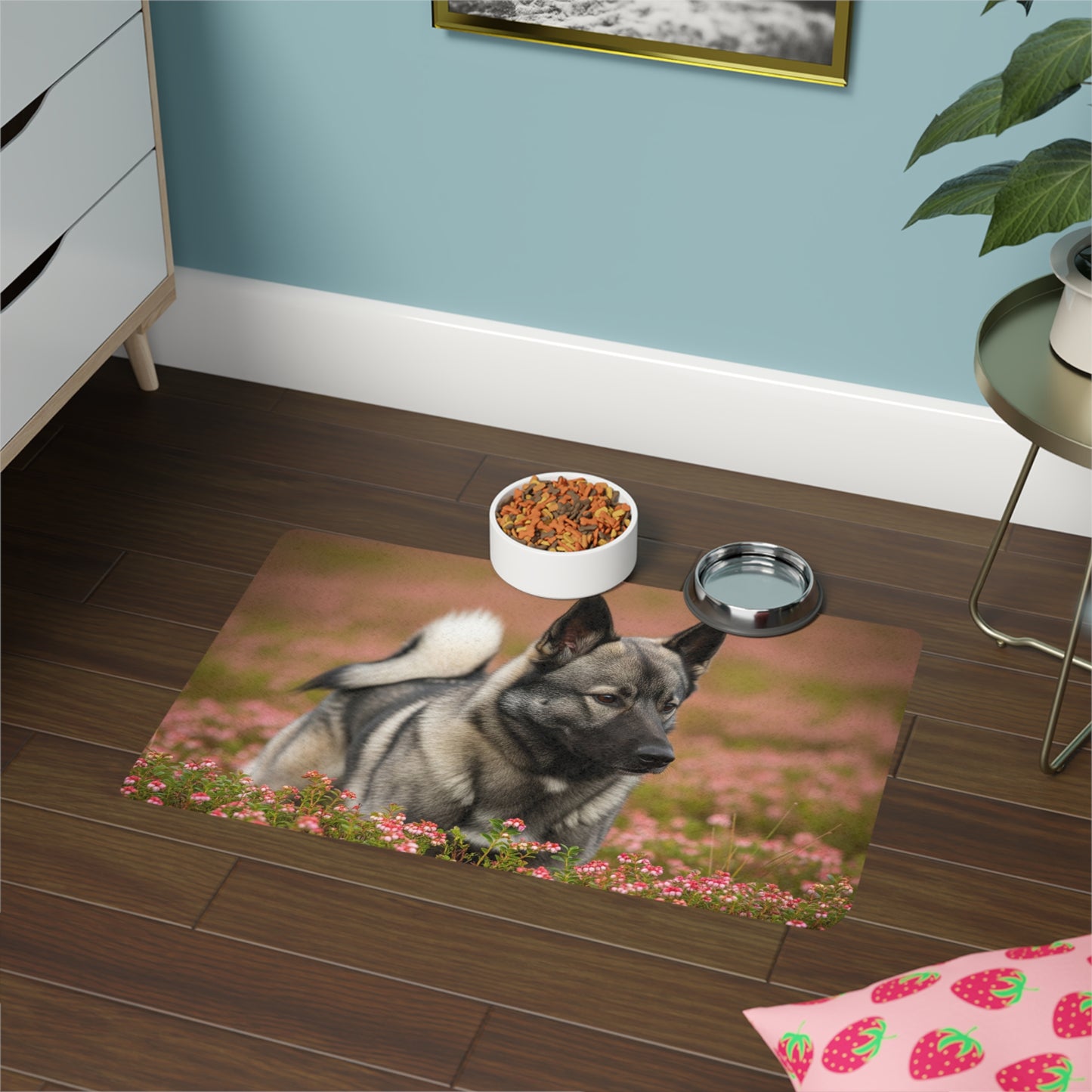Pet Food Mat (12x18) - Norwegian Elkhound