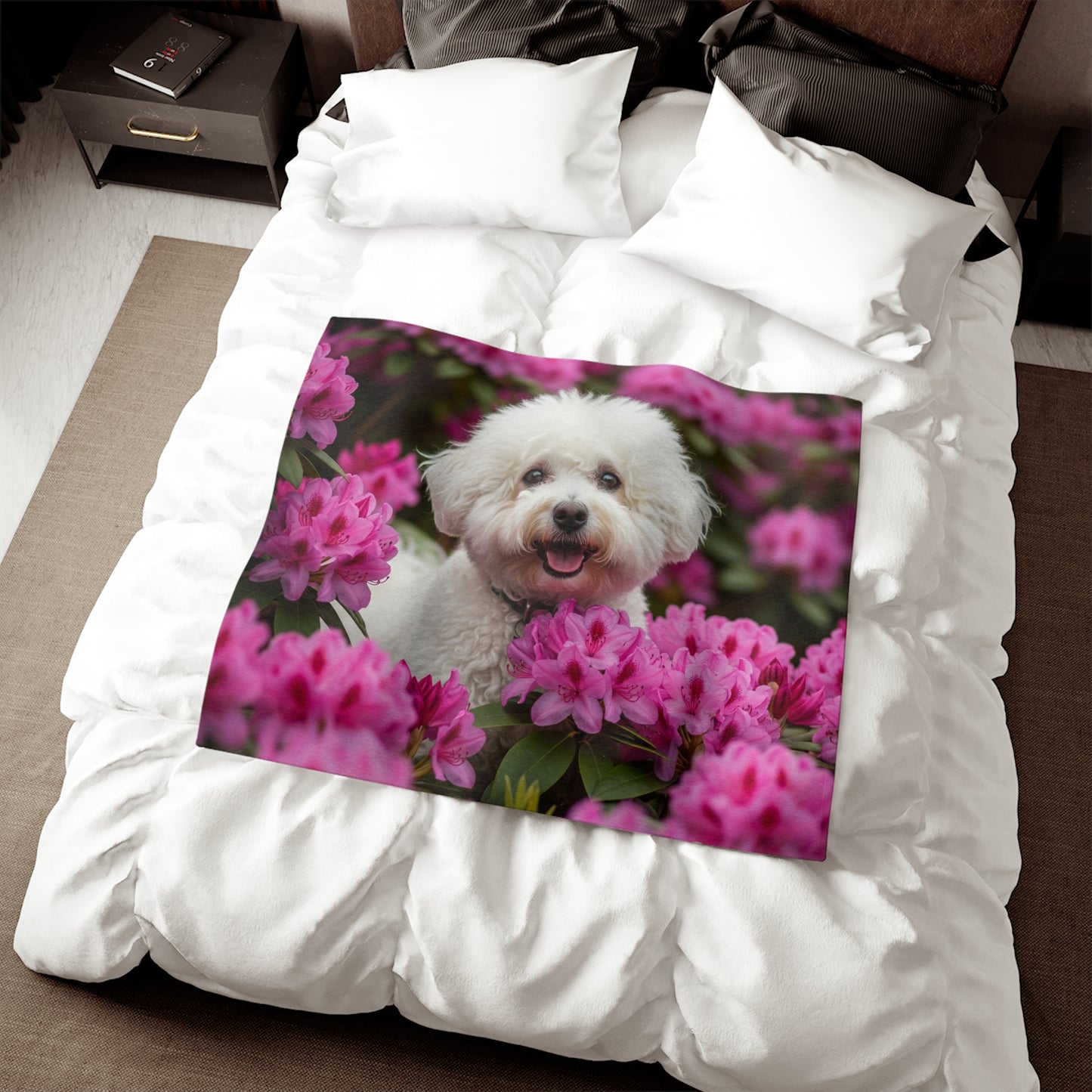 Bichon Frise Sweatshirt Blanket