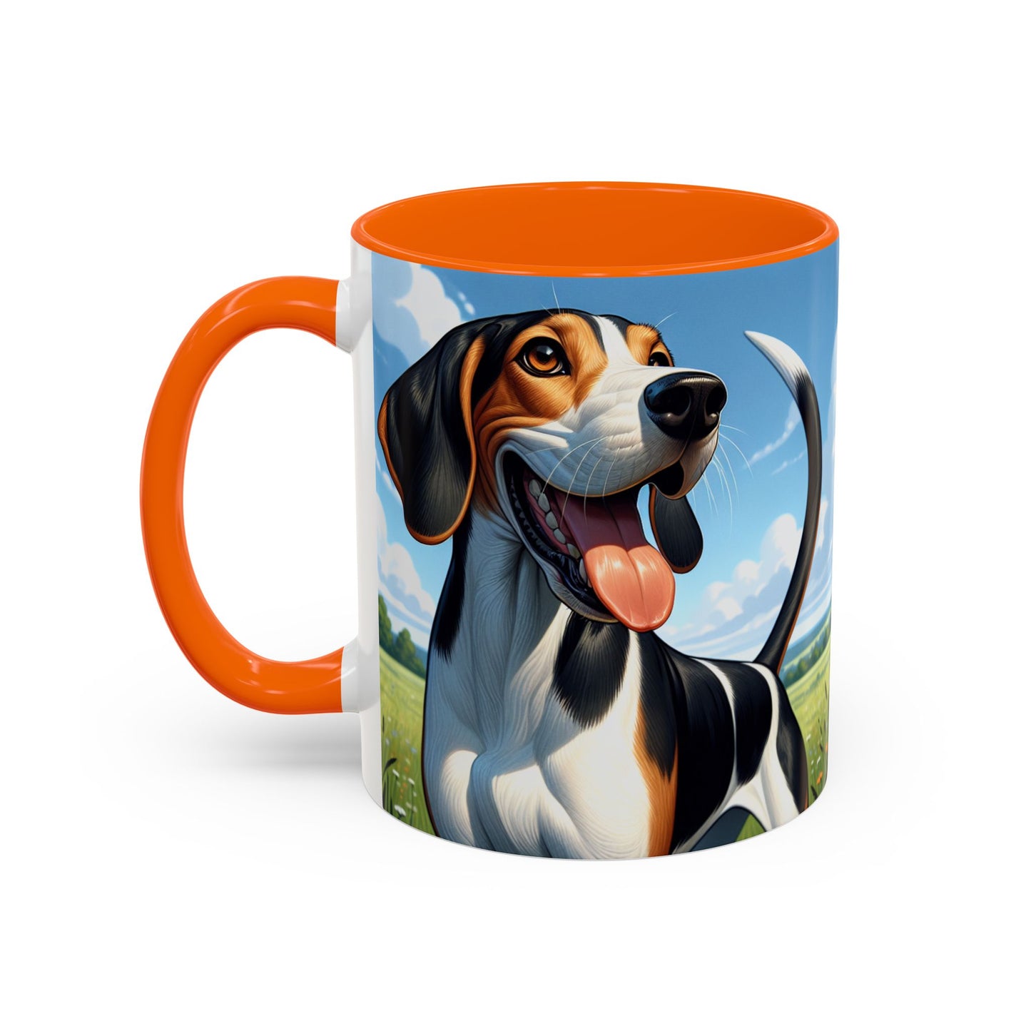 Treeing Walker Coonhound Accent Coffee Mug - Perfect Gift for Dog Lovers