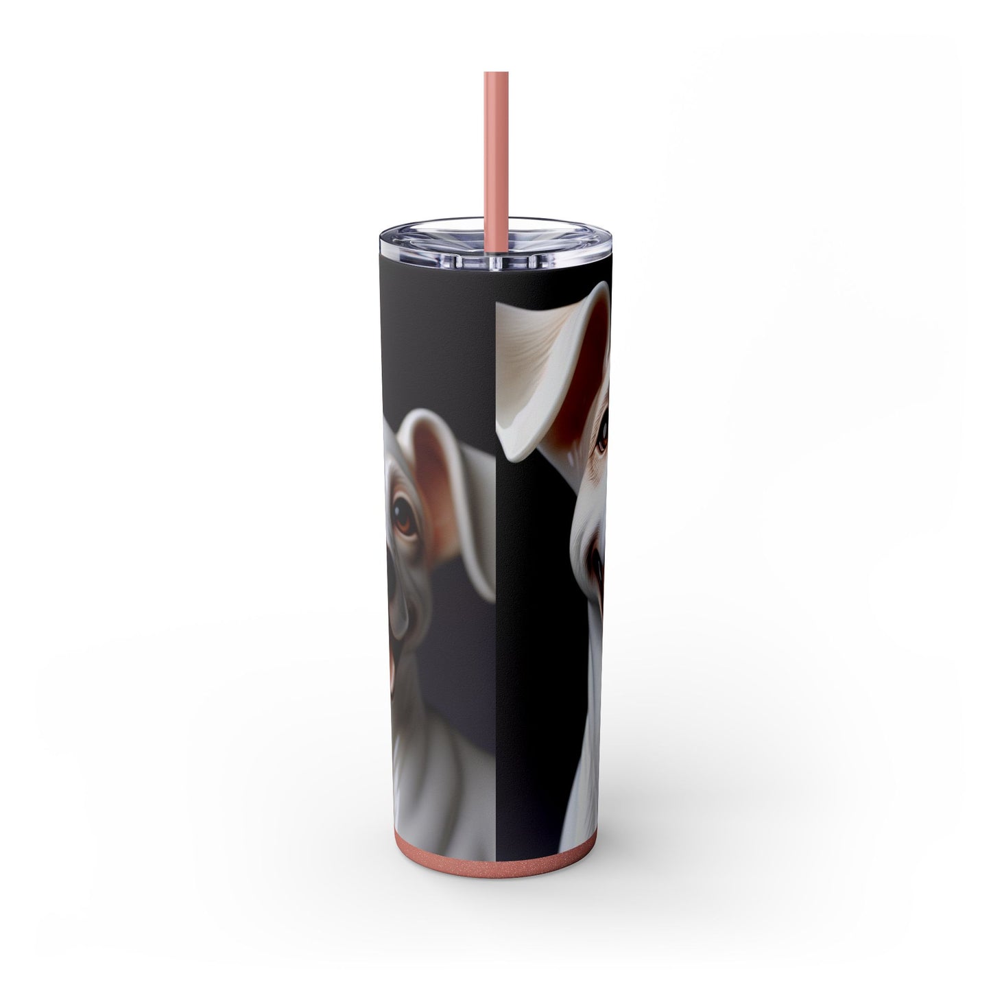 Porcelaine Tumbler with Straw, 20oz