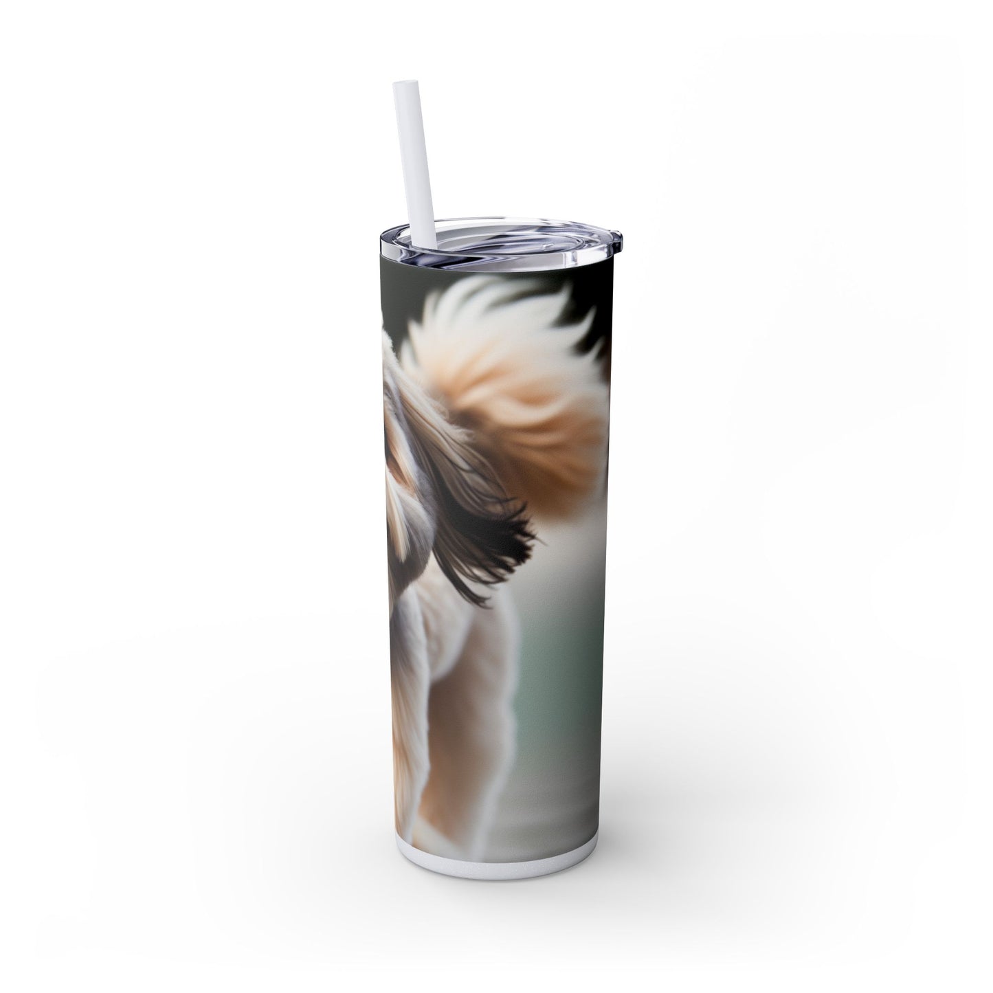 Lowchen Tumbler with Straw, 20oz