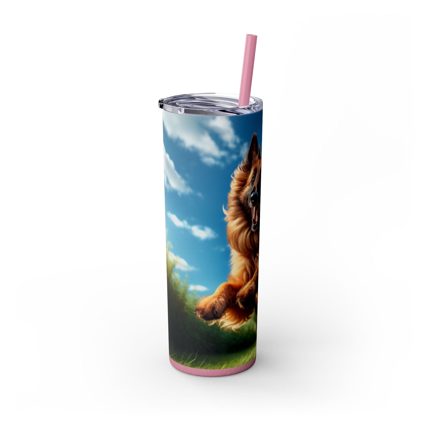 Belgian Shepherd Dog Laekenois Tumbler with Straw, 20oz