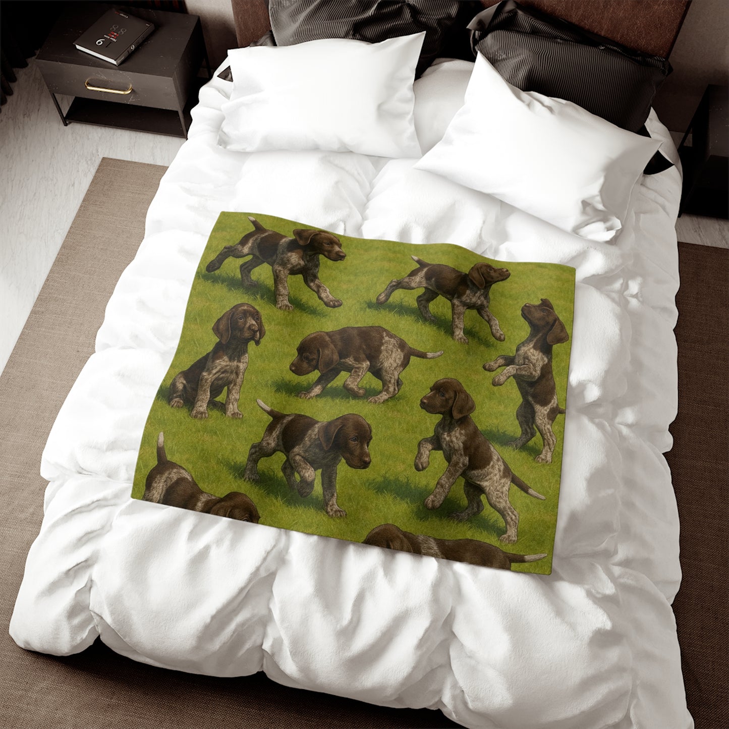 German Shorthaired Pointer puppies Sweatshirt Blanket