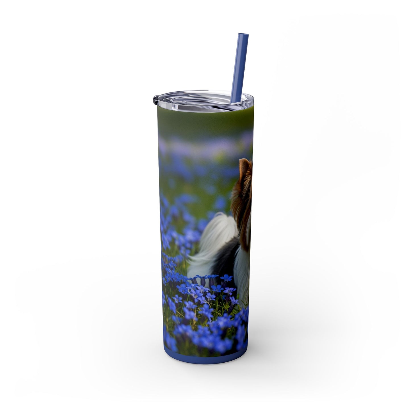 Biewer Terrier Tumbler with Straw, 20oz