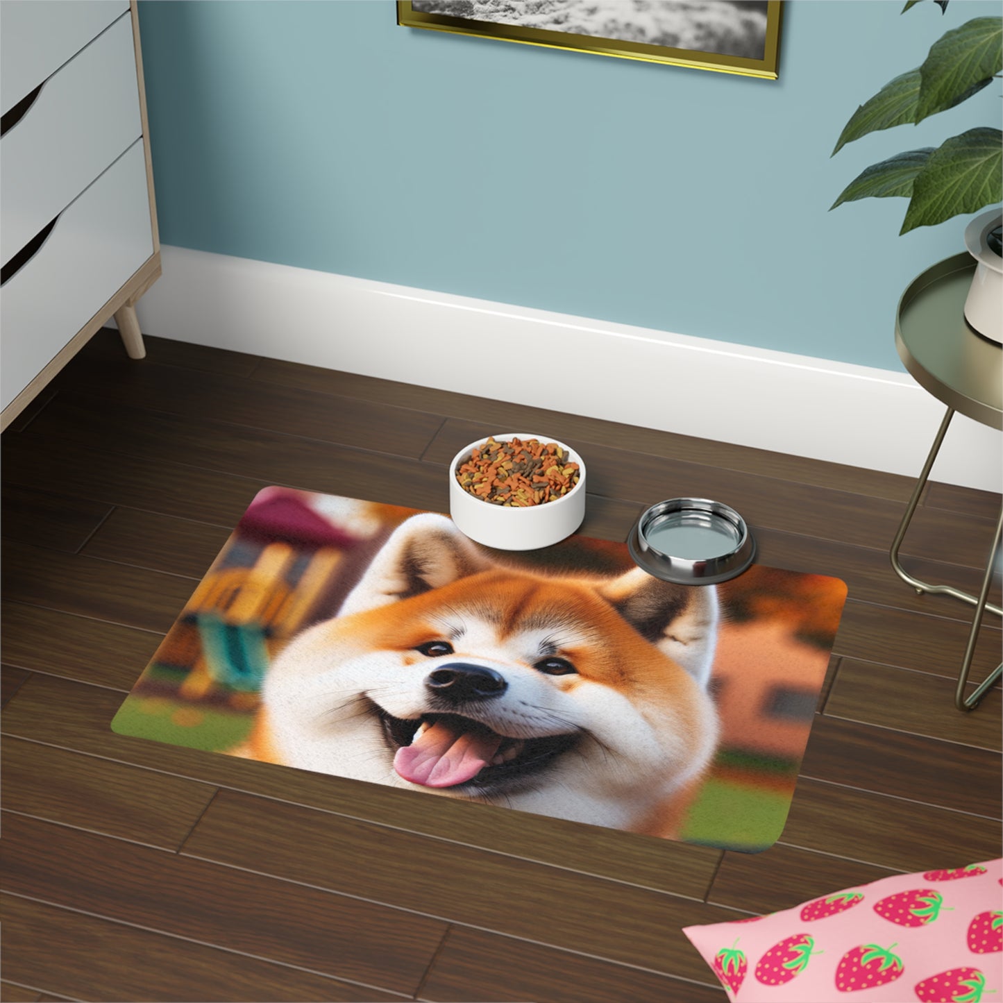 Pet Food Mat (12x18) - Japanese Akitainu