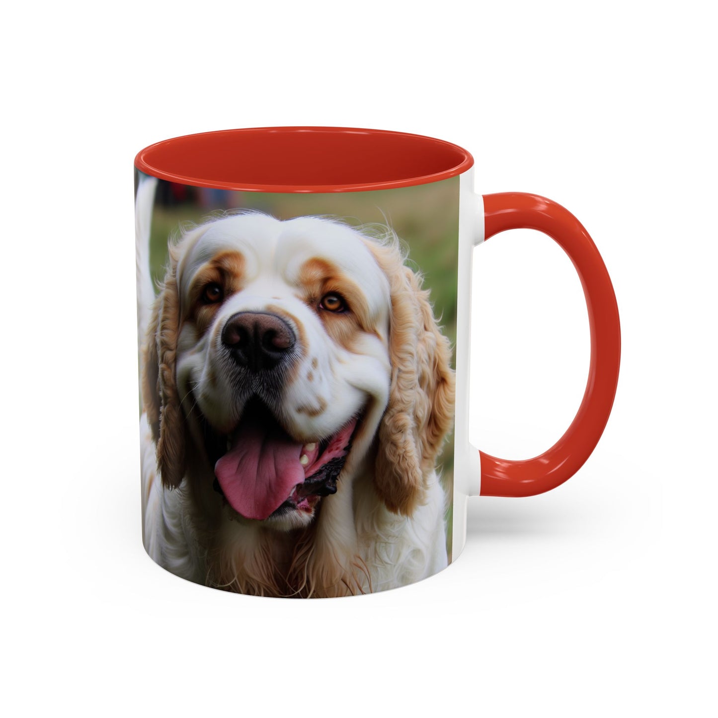 Clumber Spaniel Accent Coffee Mug - Perfect Gift for Dog Lovers