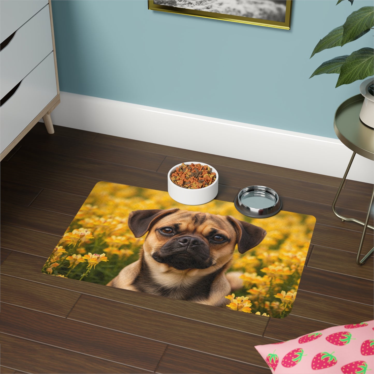 Pet Food Mat (12x18) - Puggle