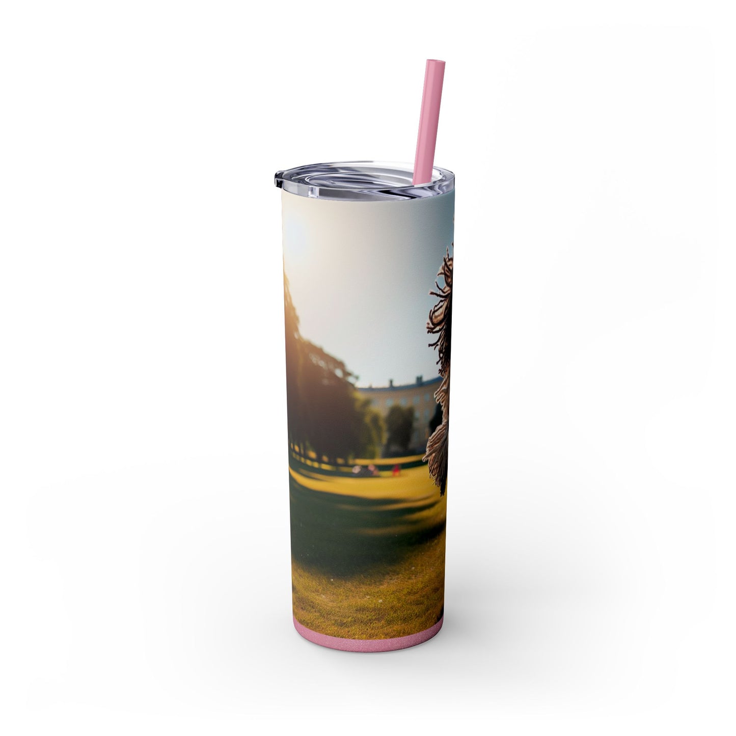Puli Skinny Tumbler with Straw, 20oz