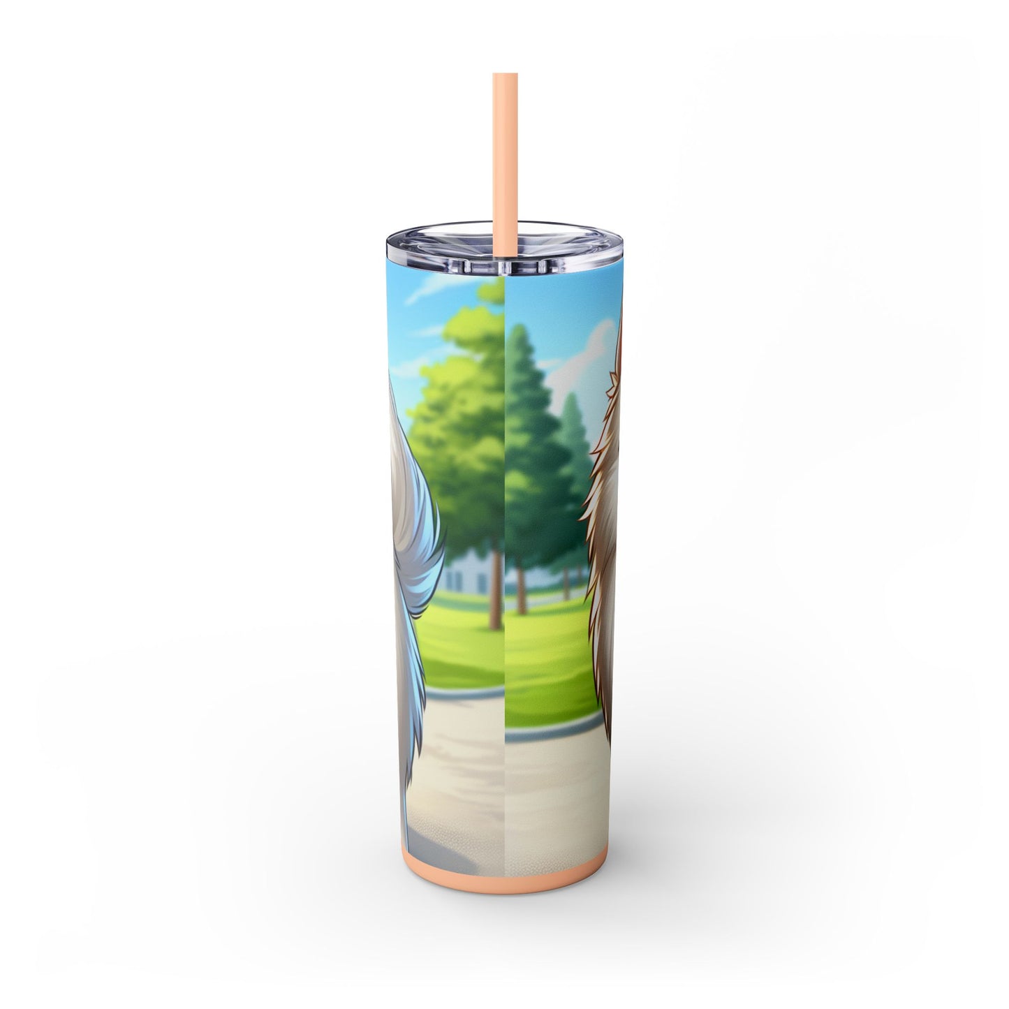 Indian Spitz Tumbler with Straw, 20oz