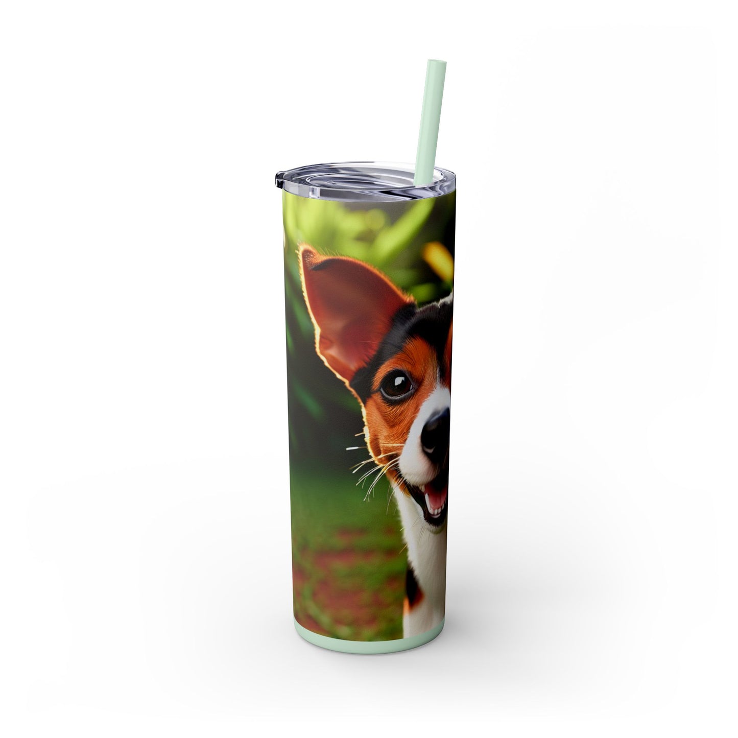 Brazilian Terrier Tumbler with Straw, 20oz