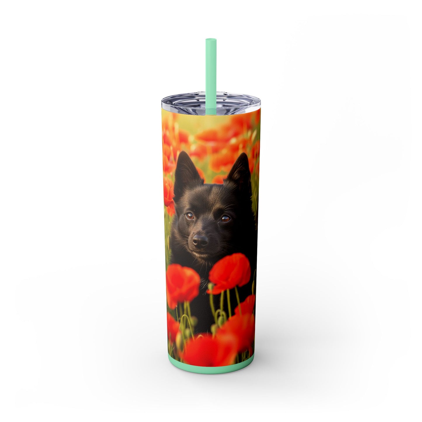 Schipperke Tumbler with Straw, 20oz