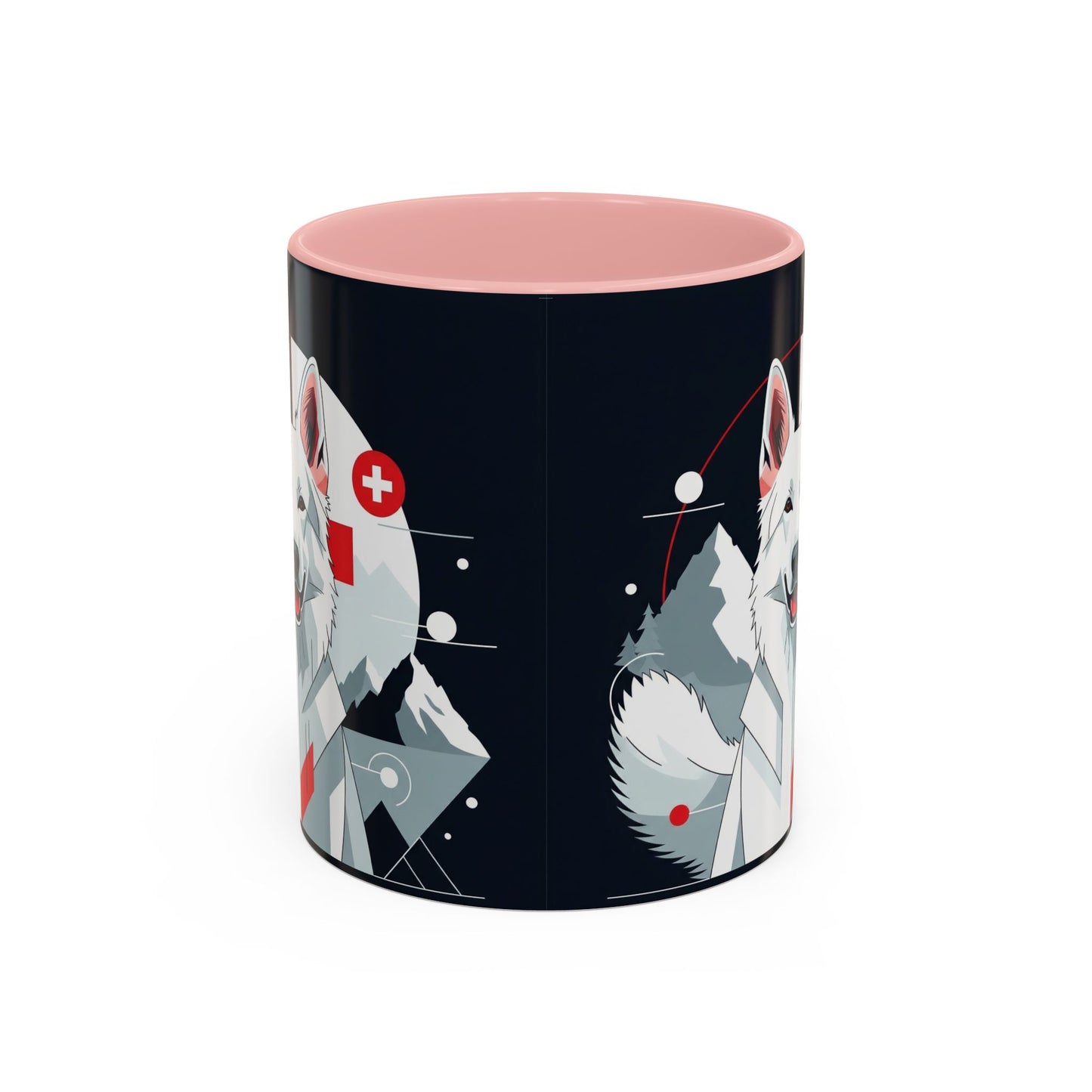 White Swiss Shepherd Dog Accent Coffee Mug - Perfect Gift for Dog Lovers