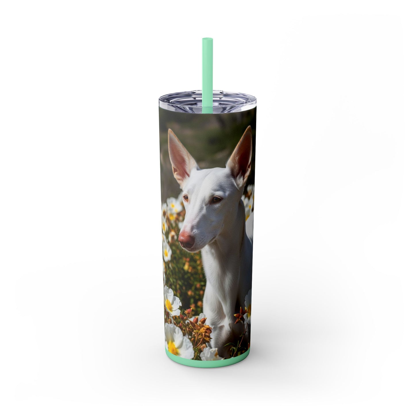 Ibizan Hound Tumbler with Straw, 20oz