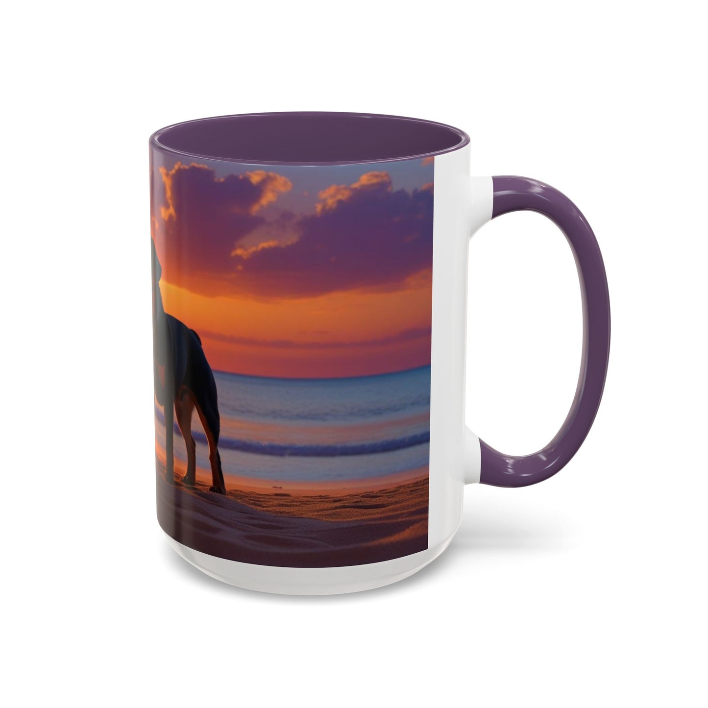 Rottweiler Love Accent Coffee Mug - Perfect Gift for Dog Lovers