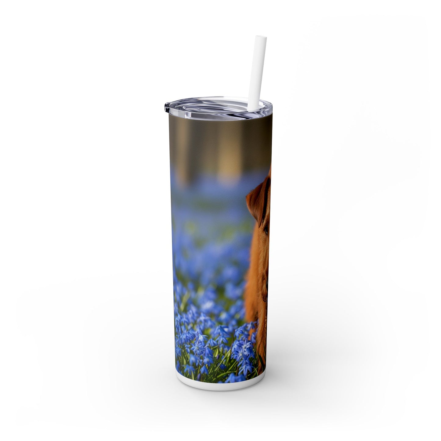 Irish Terrier Skinny Tumbler with Straw, 20oz