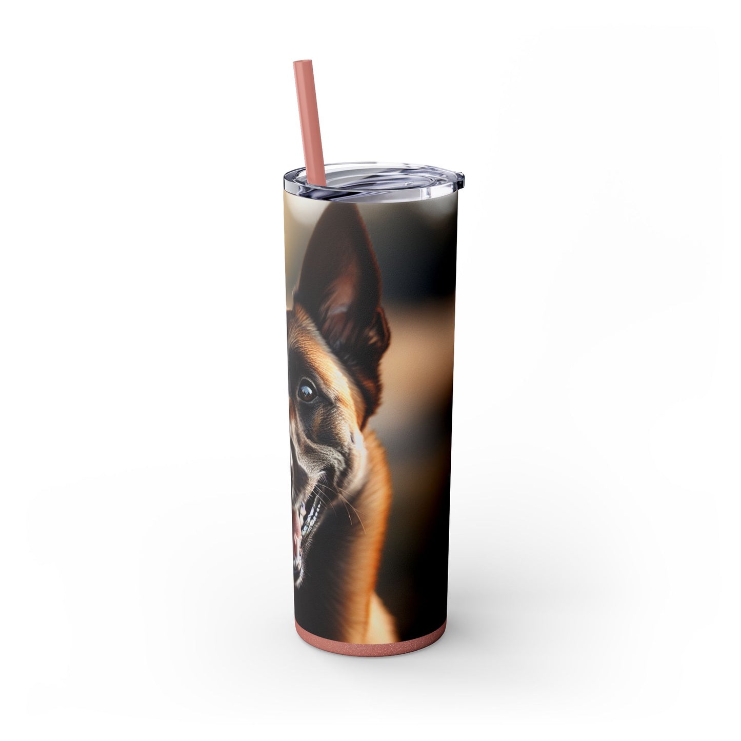 Belgian Shepherd Dog Malinois Tumbler with Straw, 20oz