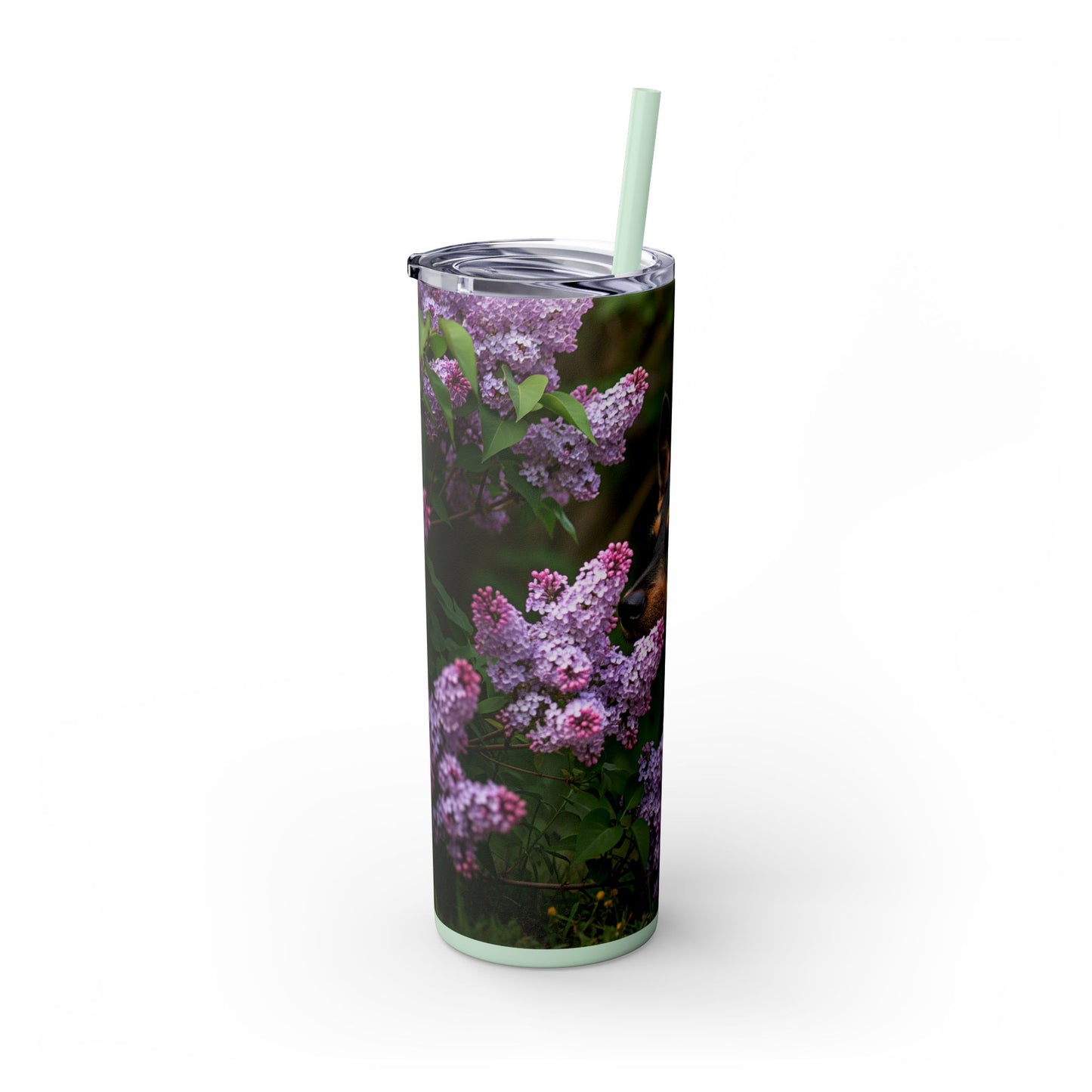Mudi Skinny Tumbler with Straw, 20oz
