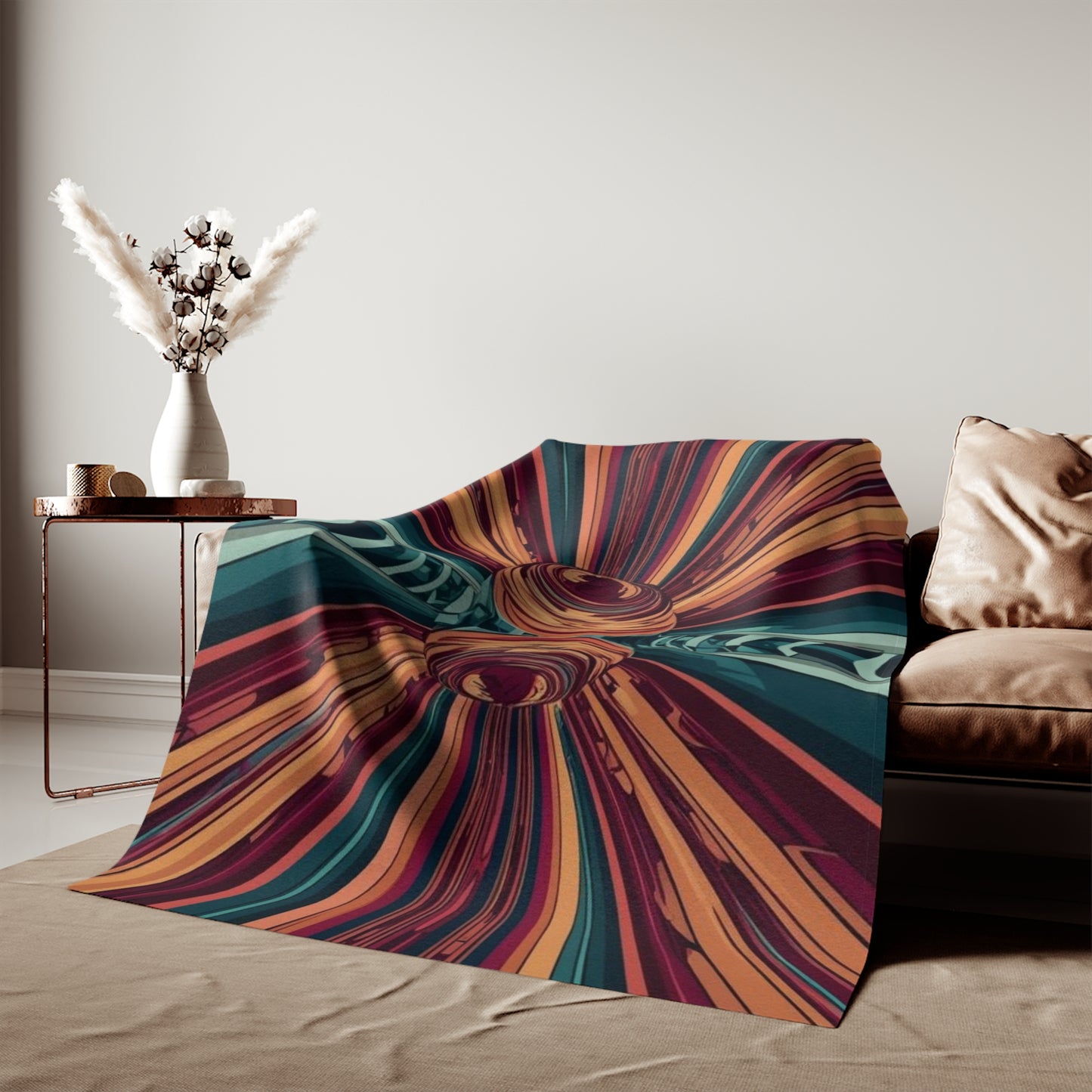 Optical Illusion Sweatshirt Blanket
