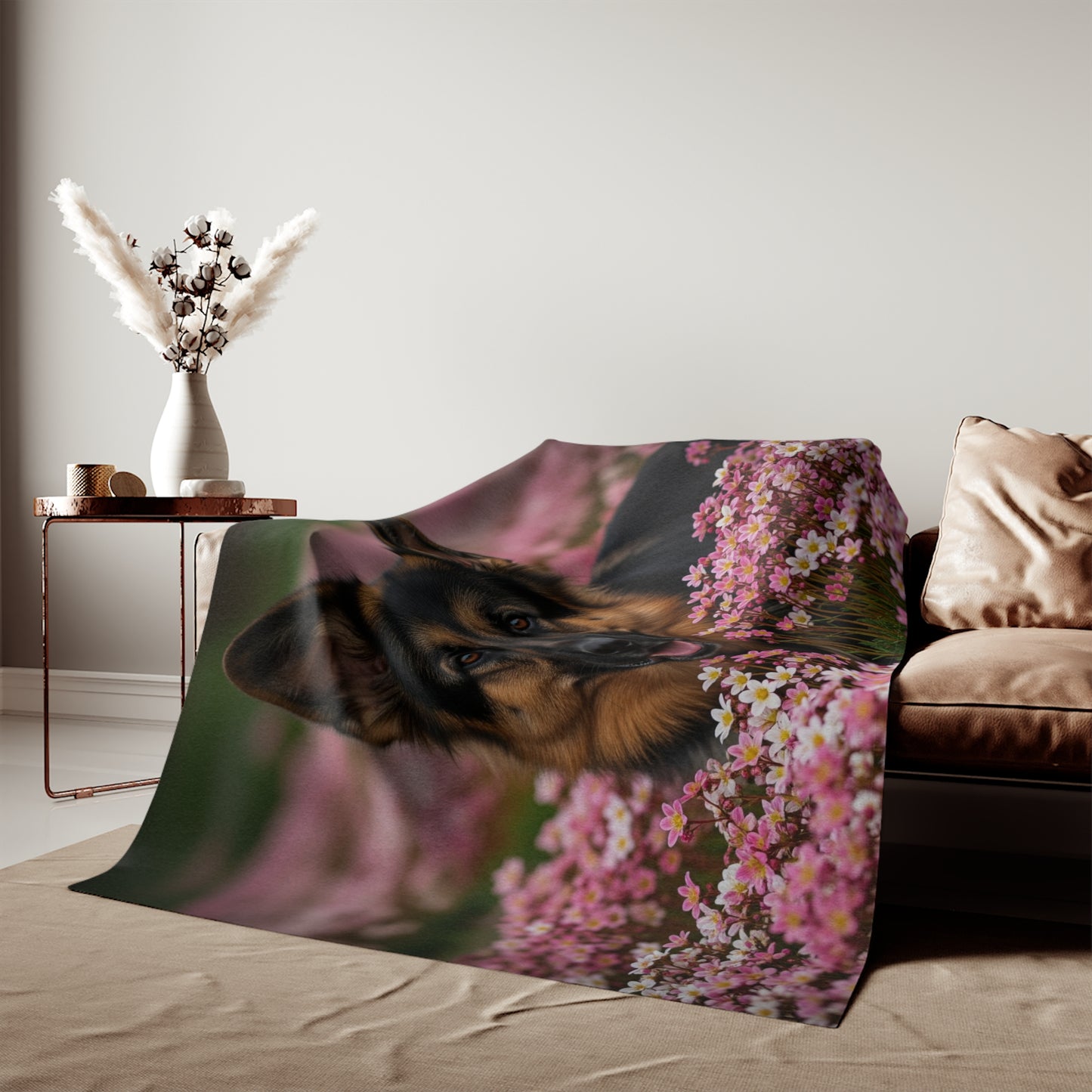 German Shepherd Sweatshirt Blanket