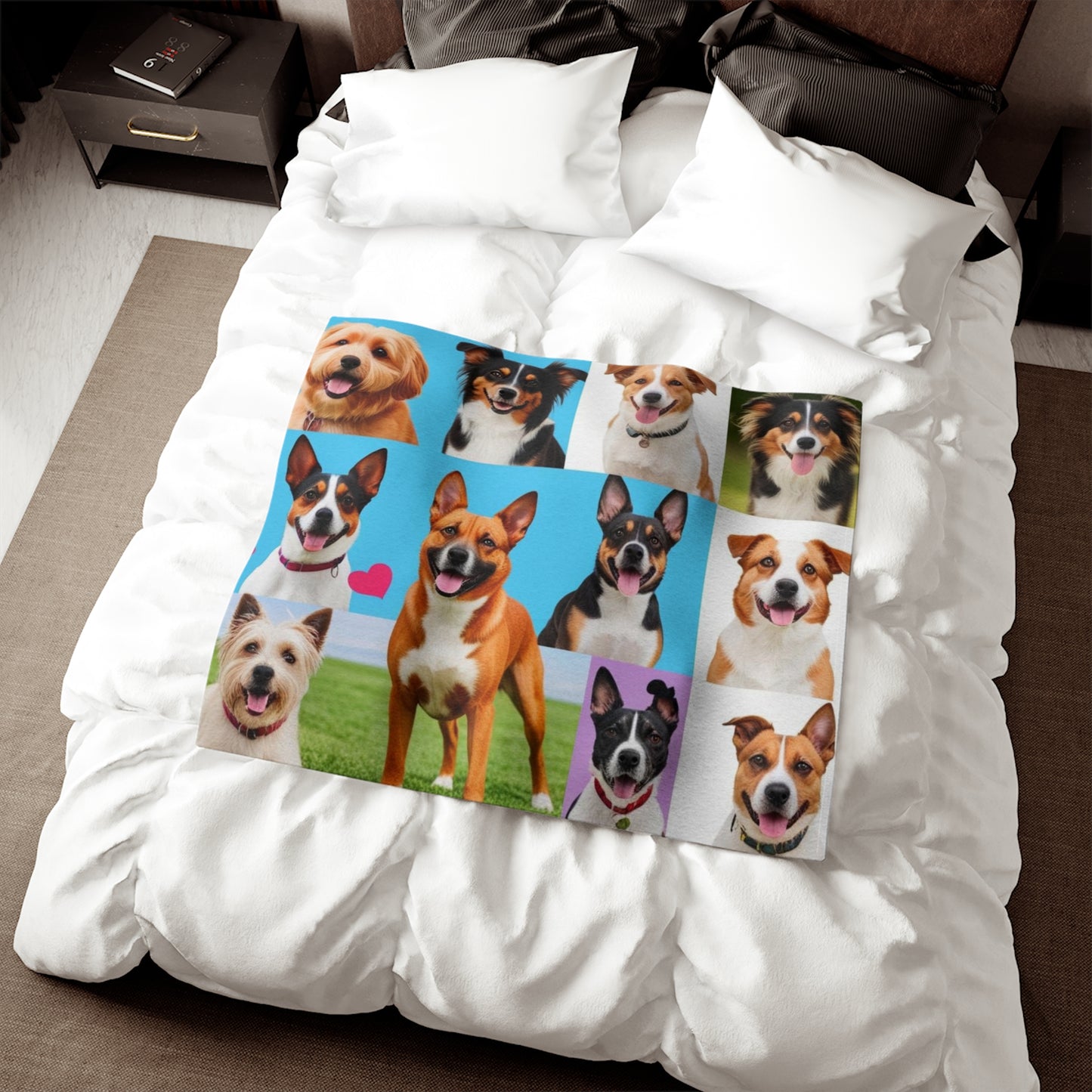 Medium Dogs Sweatshirt Blanket