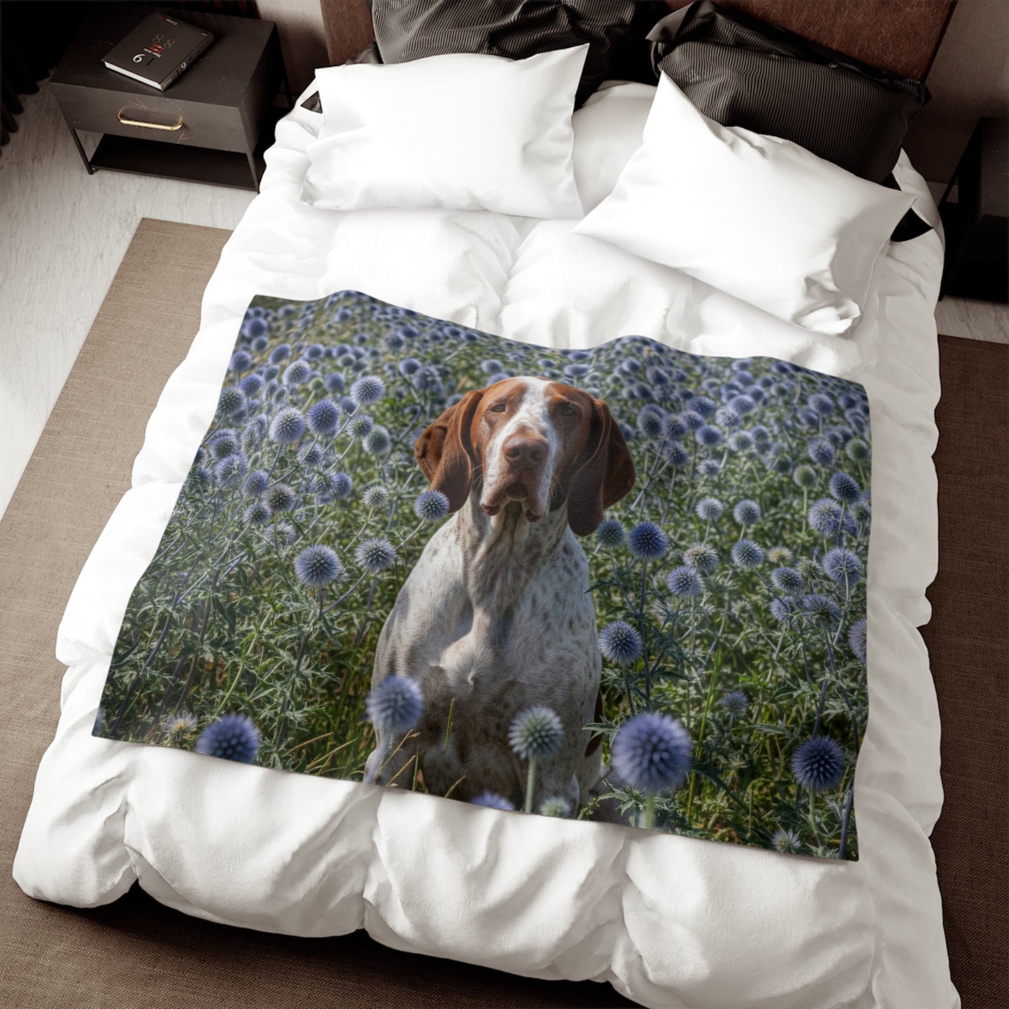 Braque Francais Pyrenean Sweatshirt Blanket