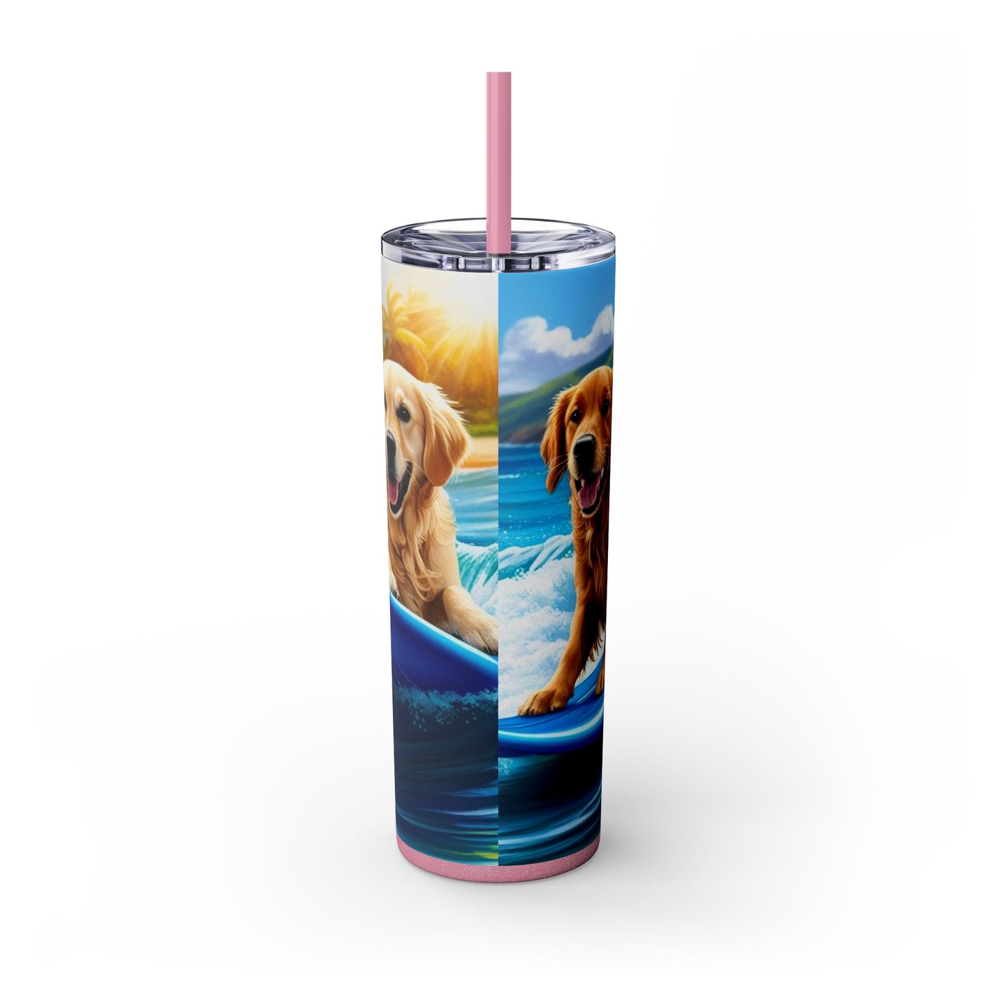 Surf Dogs Tumbler with Straw, 20oz