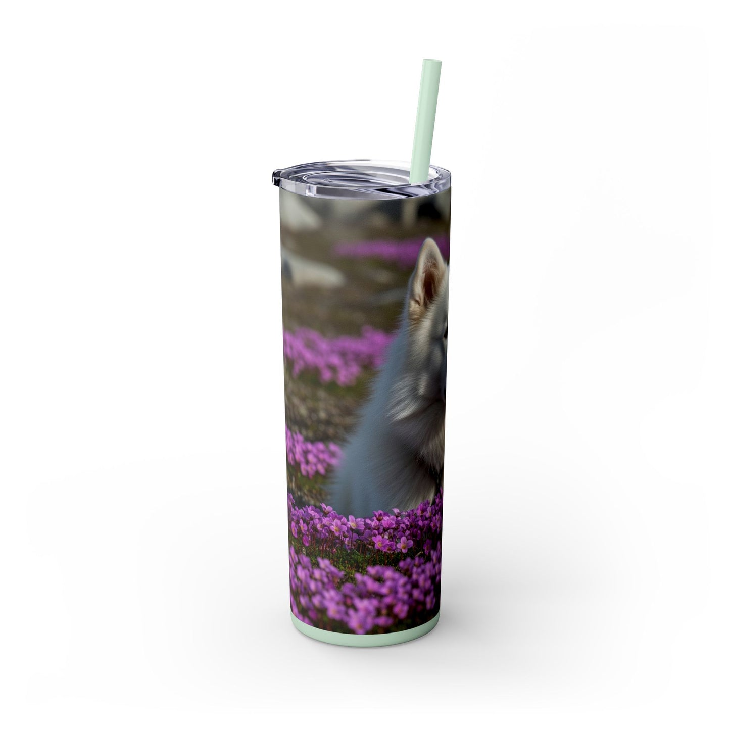 Canadian Eskimo Dog Tumbler with Straw, 20oz